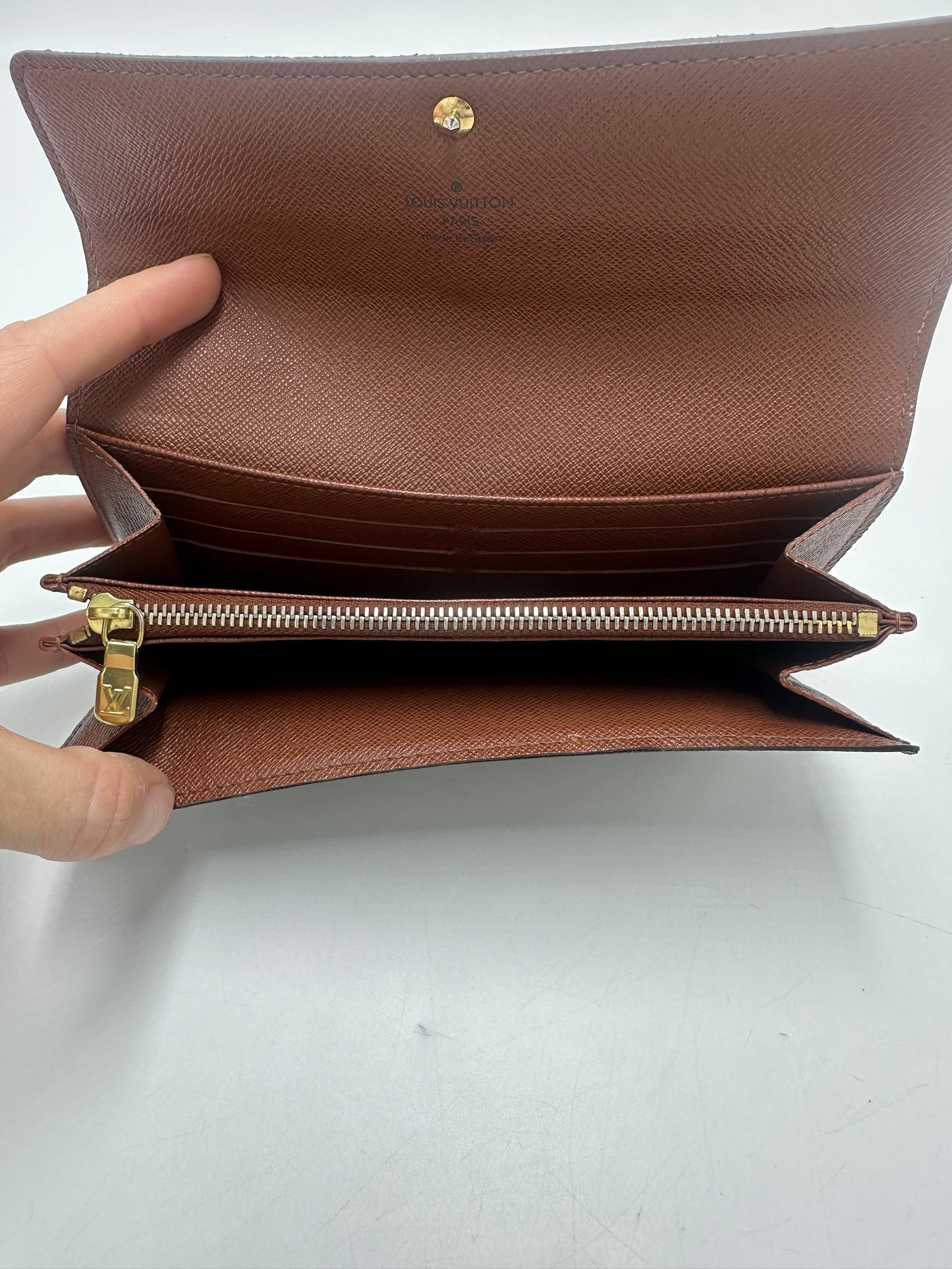 Louis Vuitton Monogram Sarah Luxury Designer Wallet