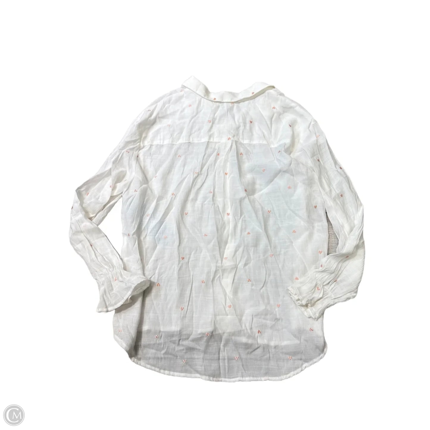 New! Top Long Sleeve By Francesca's In White, Size: Xl