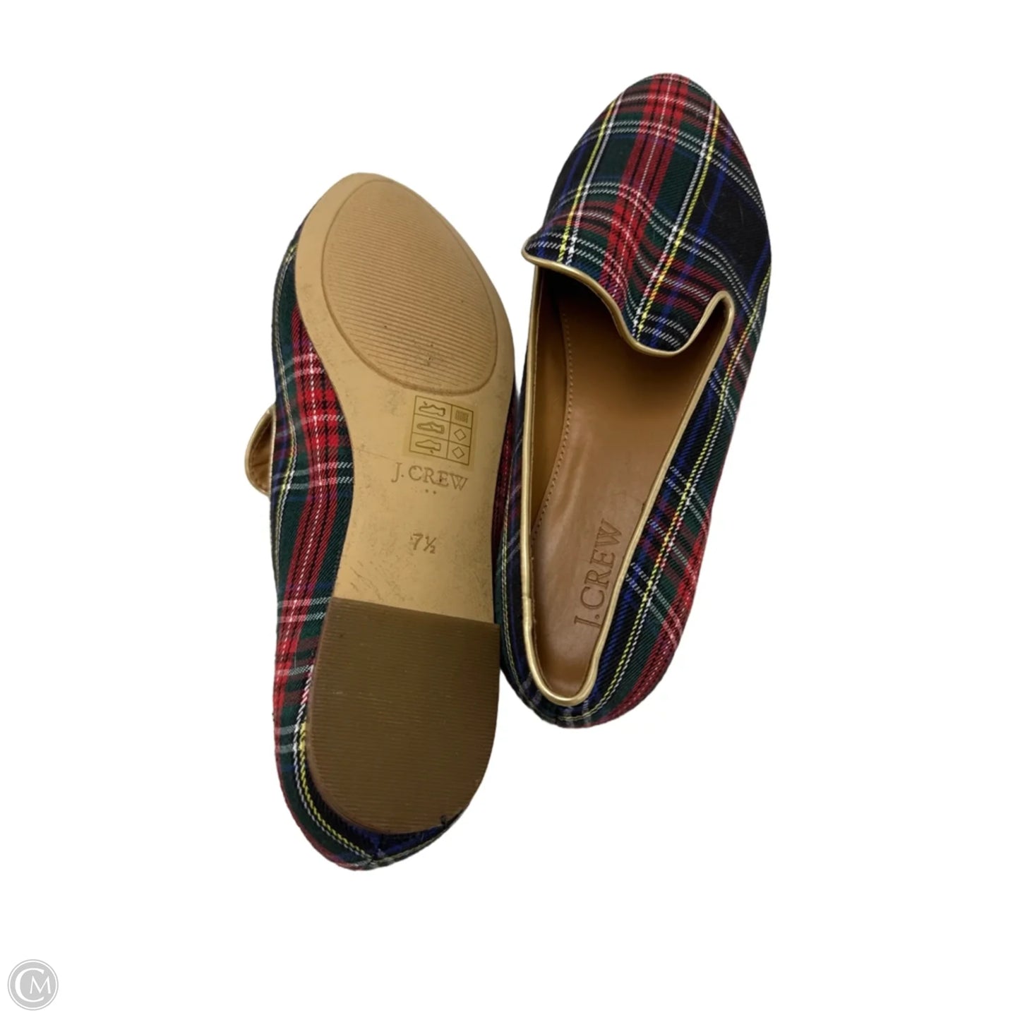 Shoes Flats By J. Crew In Plaid Pattern, Size: 7.5