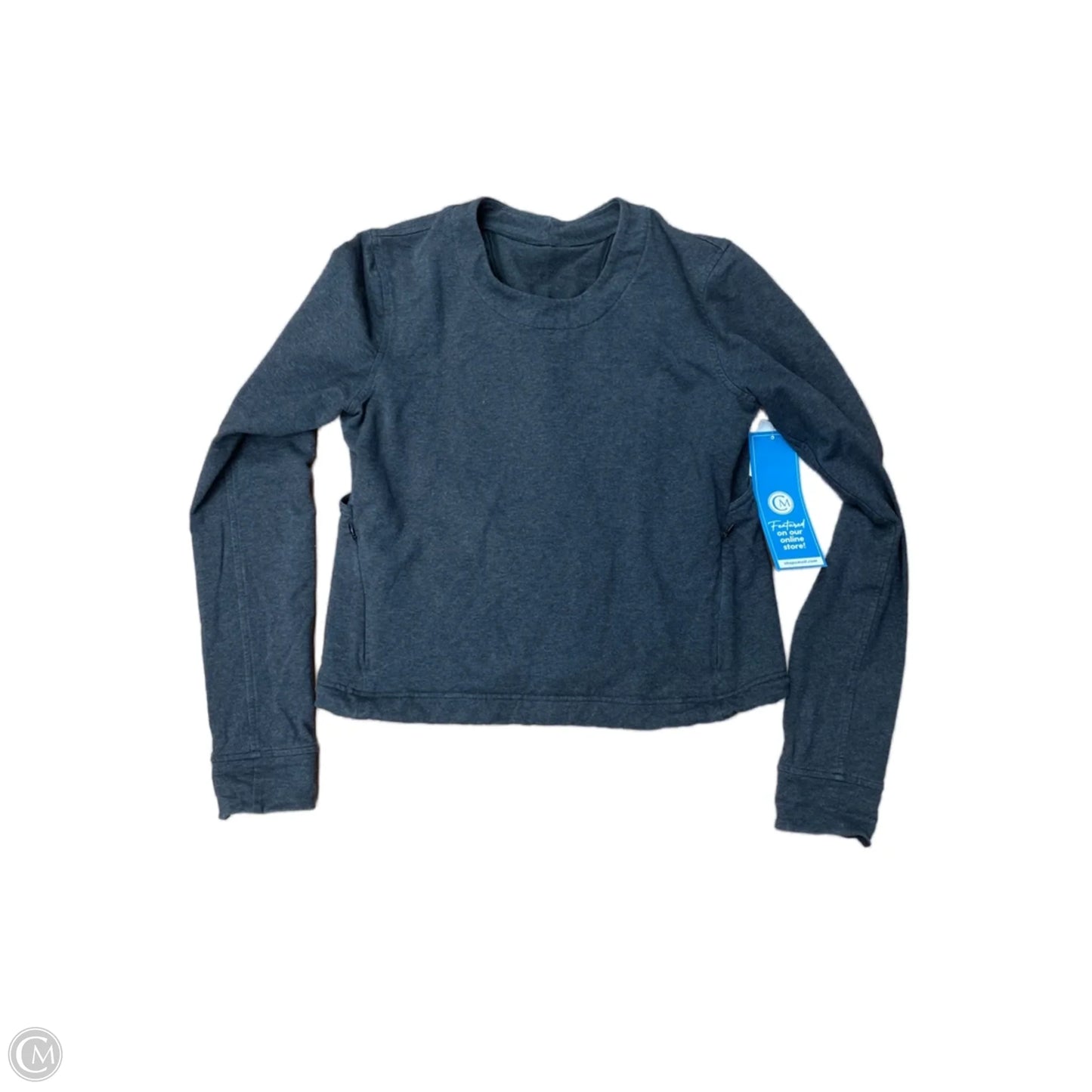 Top Long Sleeve By Lululemon In Grey, Size: S