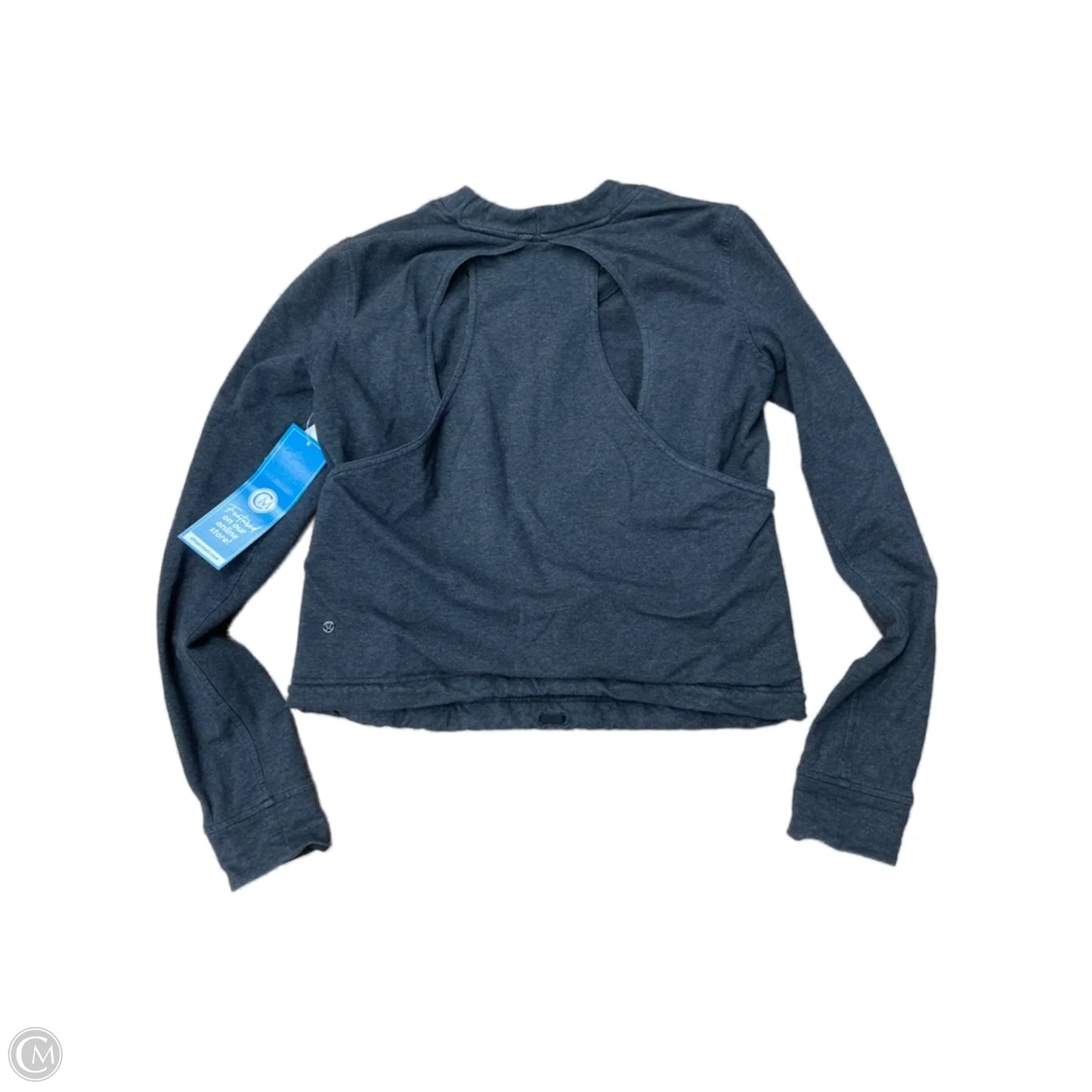 Top Long Sleeve By Lululemon In Grey, Size: S