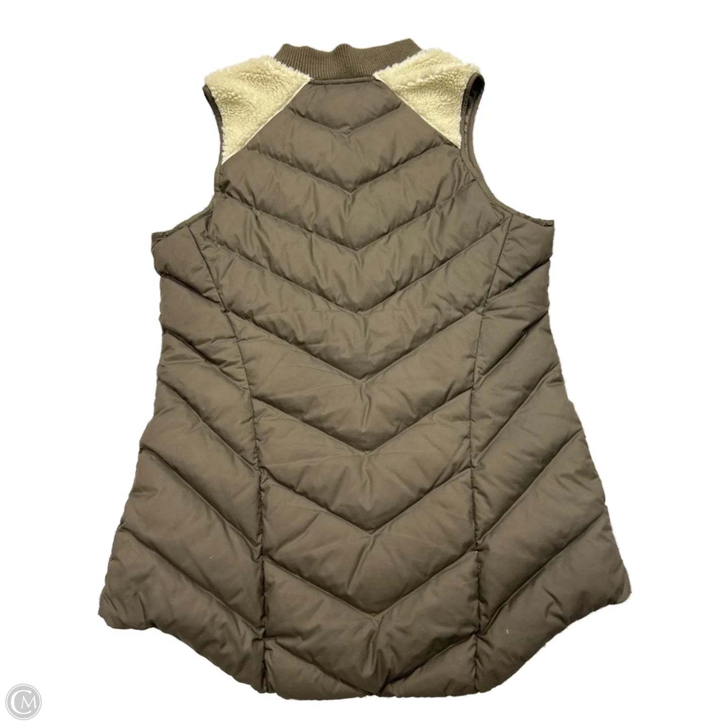 Vest Fleece By Athleta In Green & Tan, Size: S