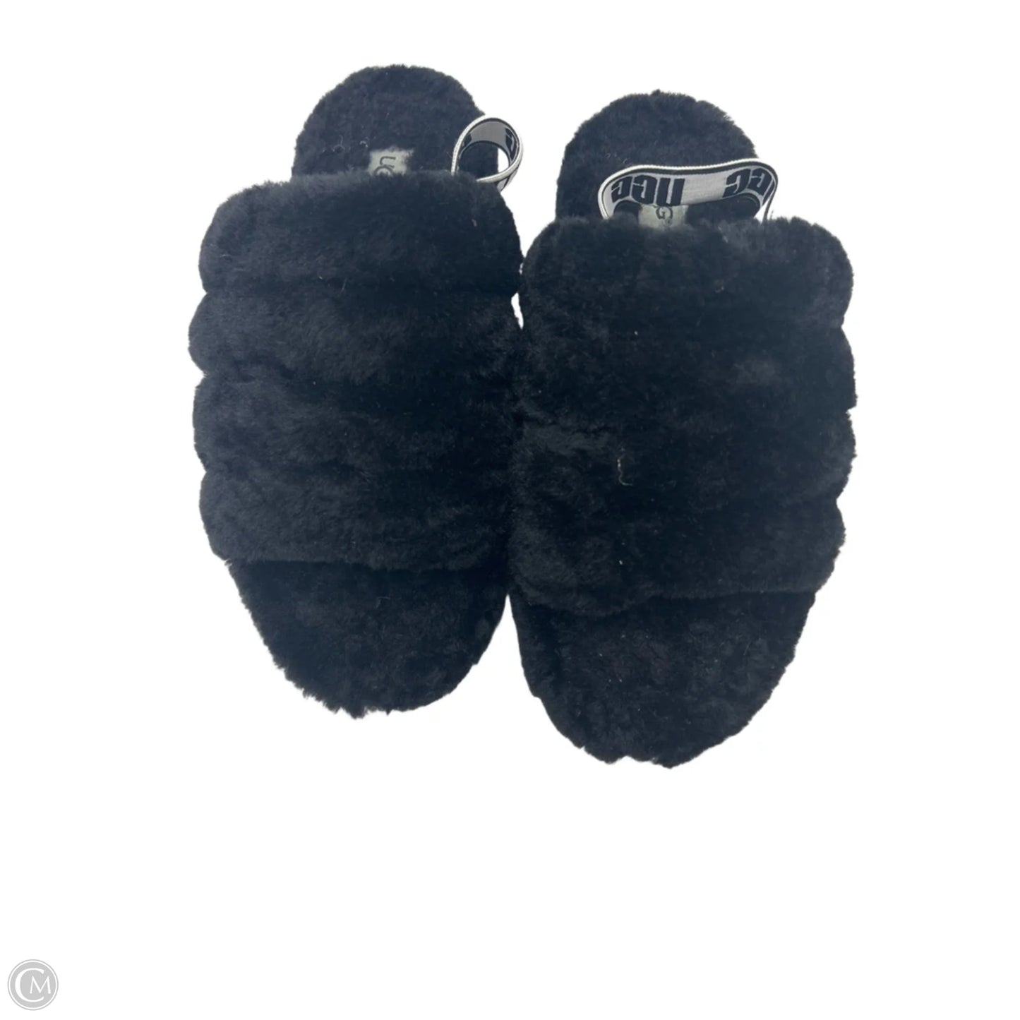 Slippers Designer By Ugg In Black, Size: 6