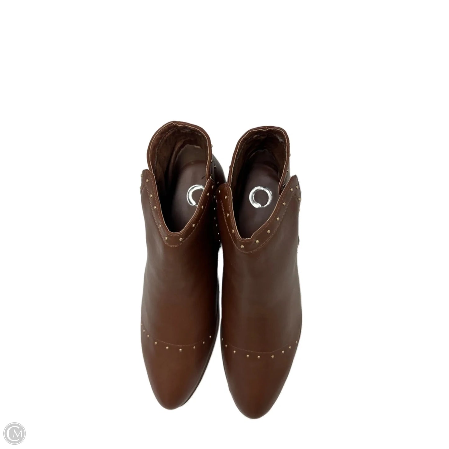 Boots Ankle Heels In Brown, Size: 12