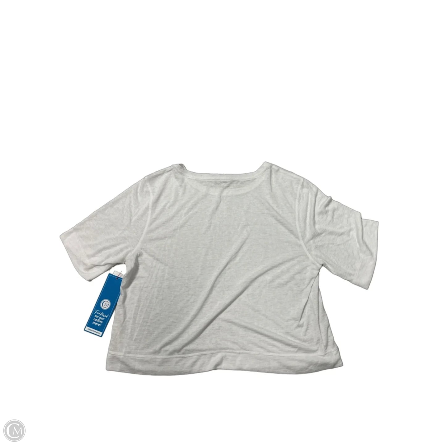 Athletic Top Short Sleeve By Athleta In White, Size: L
