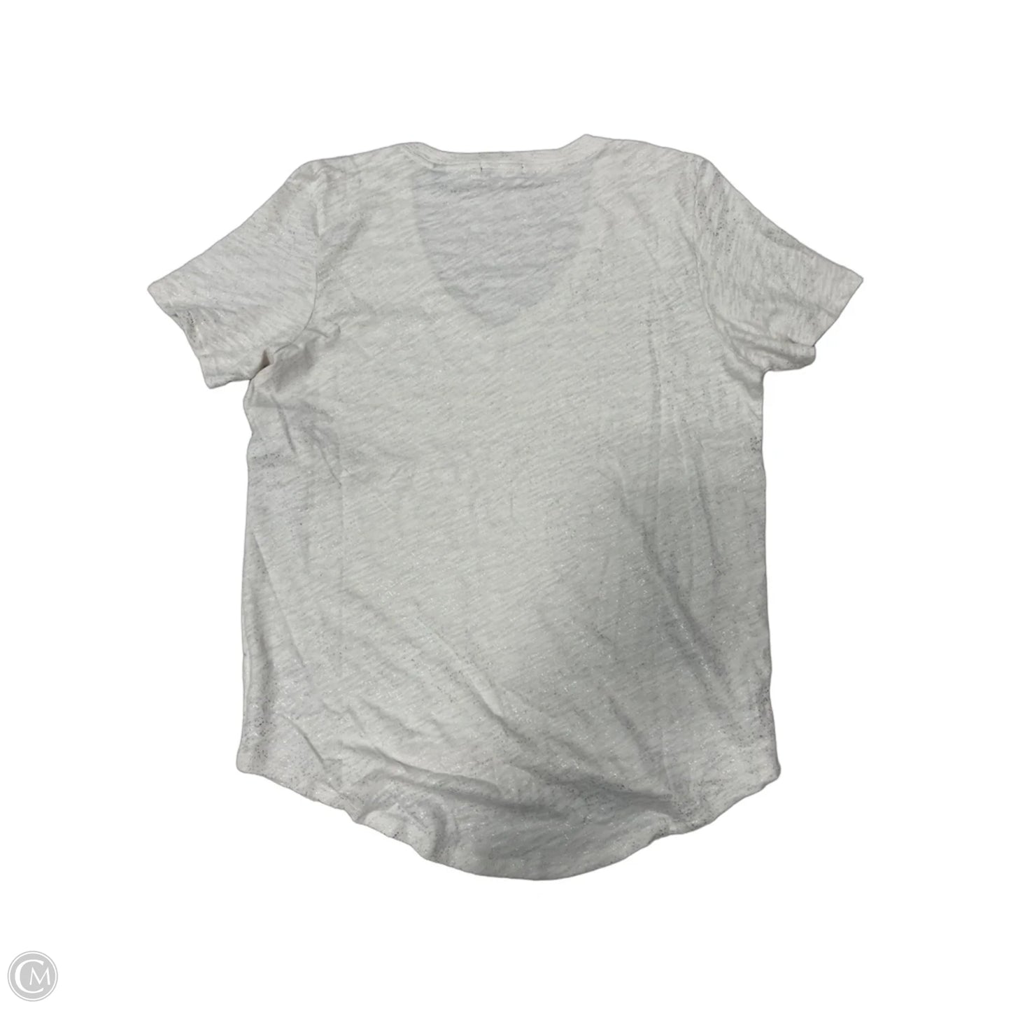 New! Top Short Sleeve Basic By ATM In Cream, Size: L