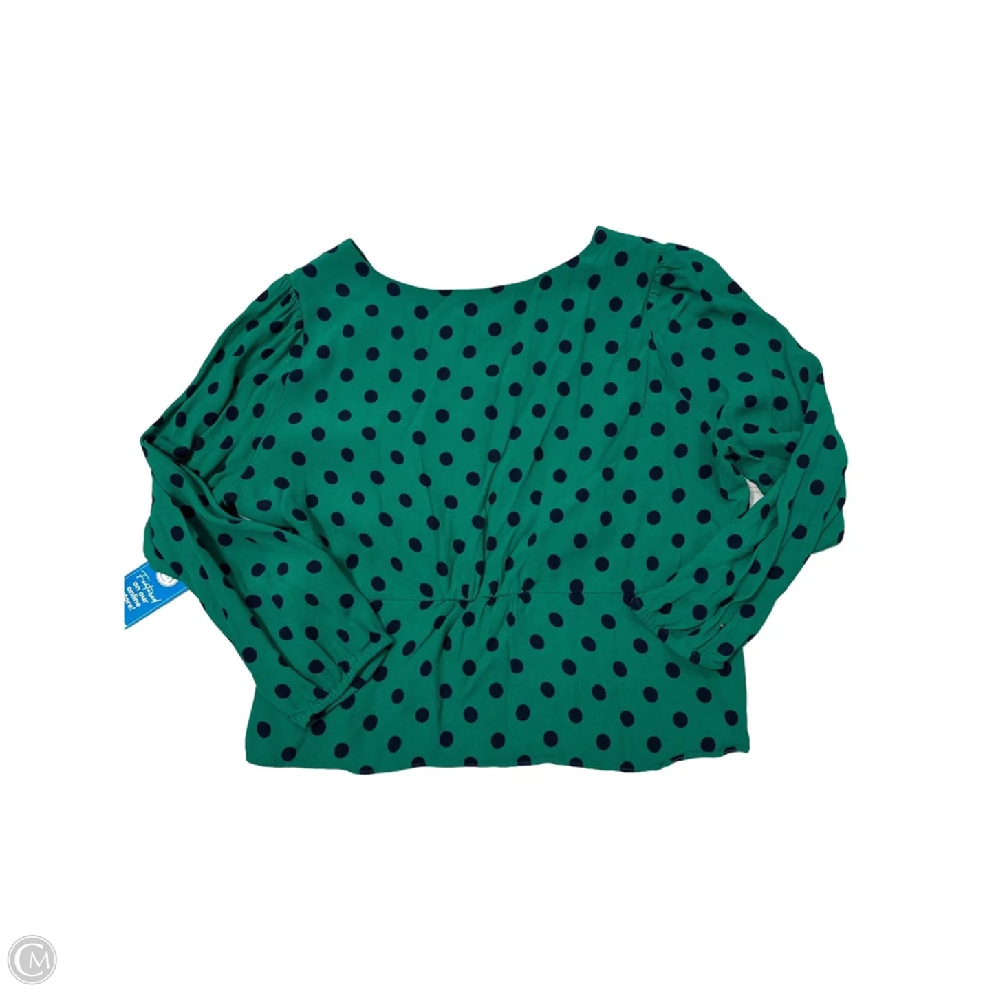 Top Long Sleeve By J. Crew In Green, Size: 2x