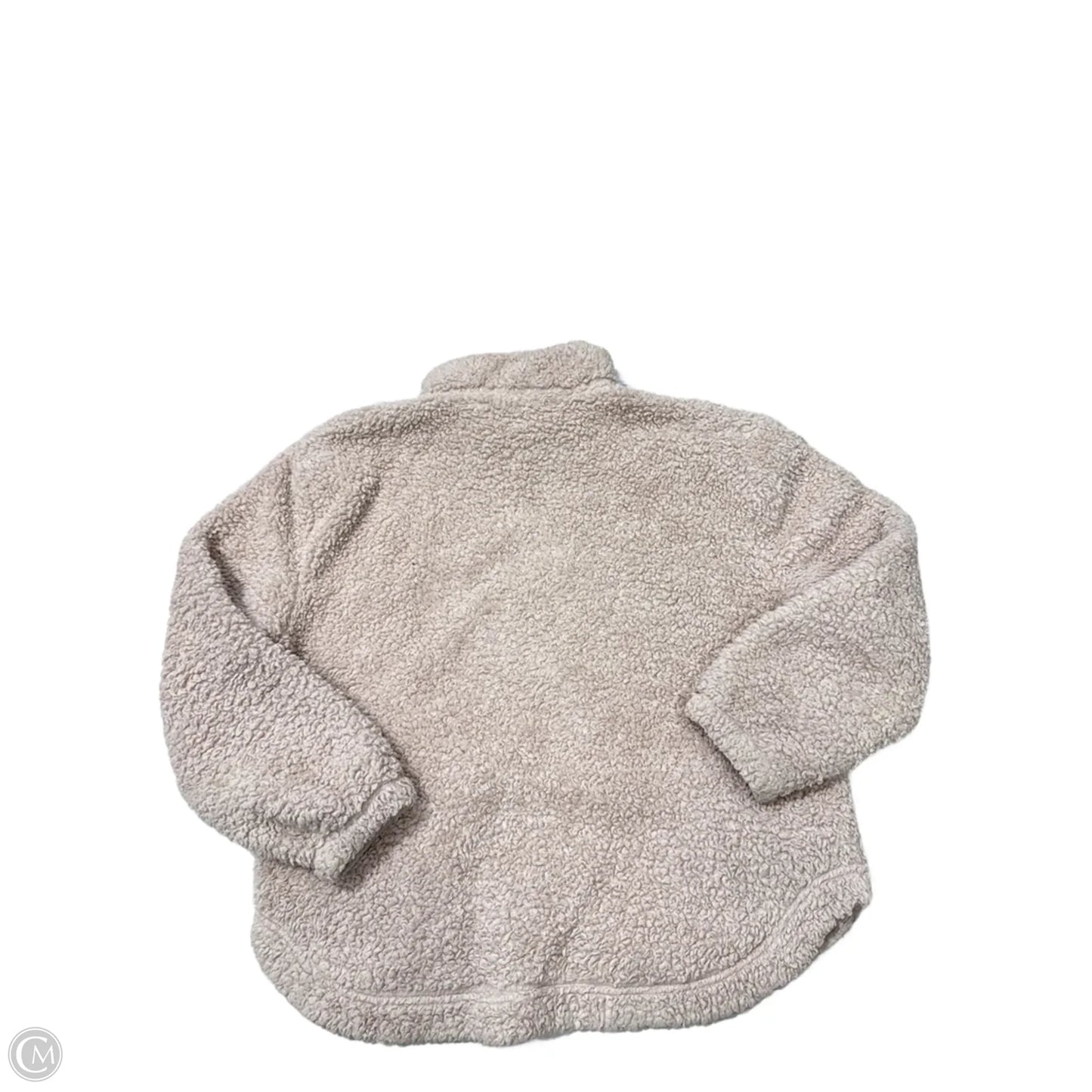 Jacket Faux Fur & Sherpa By Gap In Cream, Size: Xl