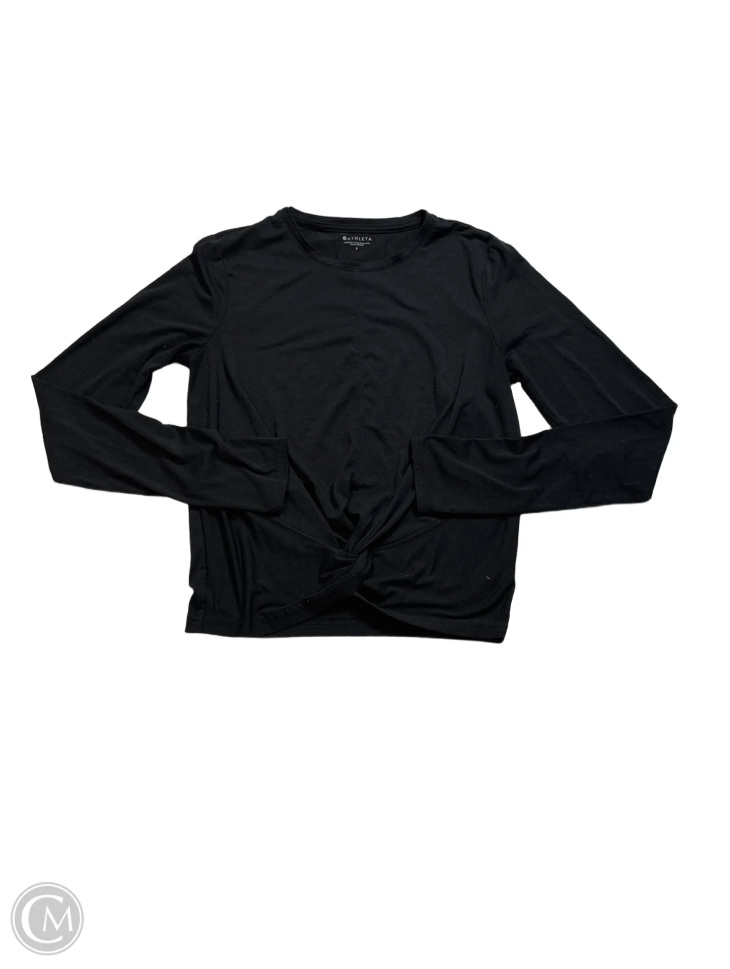 Athletic Top Long Sleeve Crewneck By Athleta In Black, Size: S