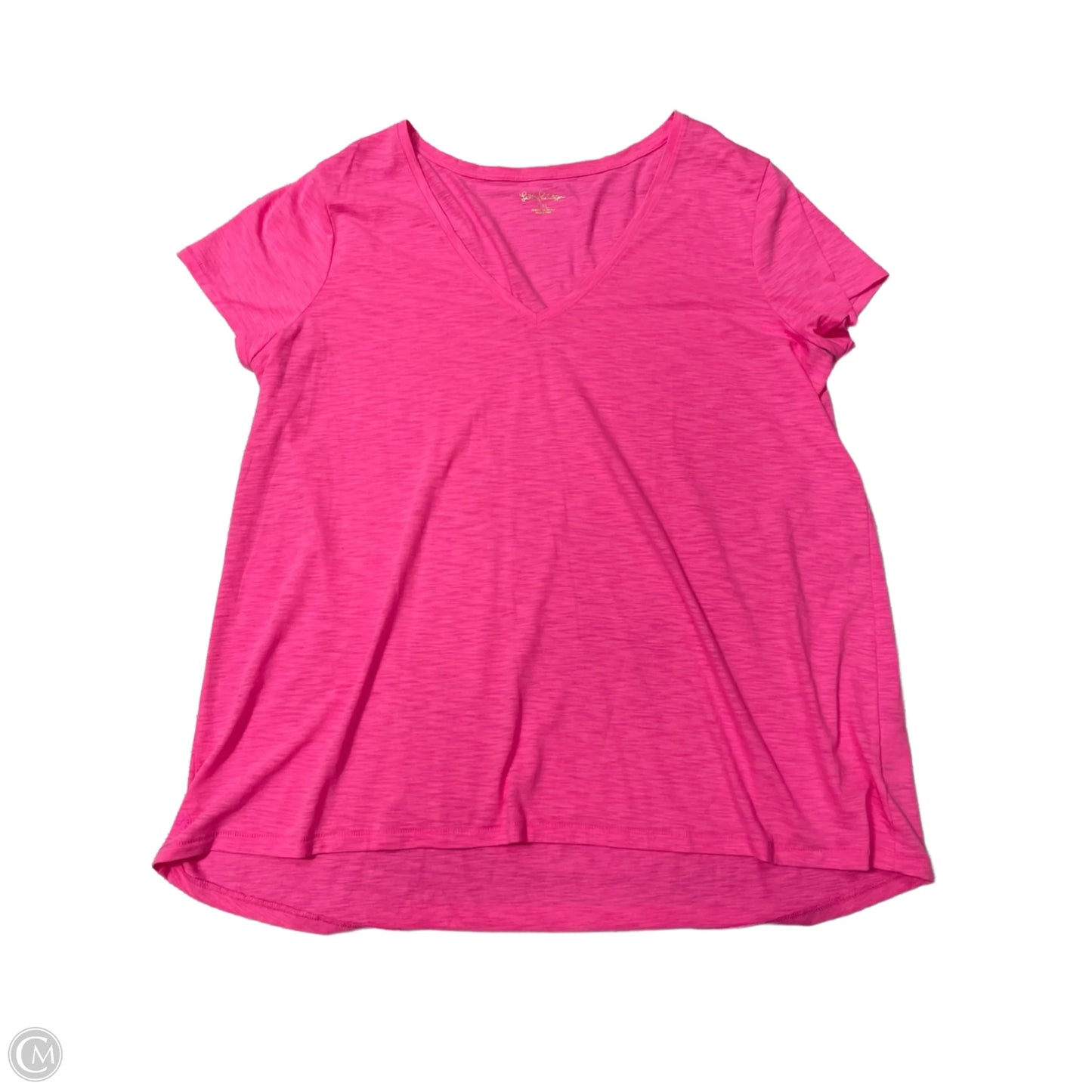 Top Short Sleeve Designer By Lilly Pulitzer In Pink, Size: Xxl