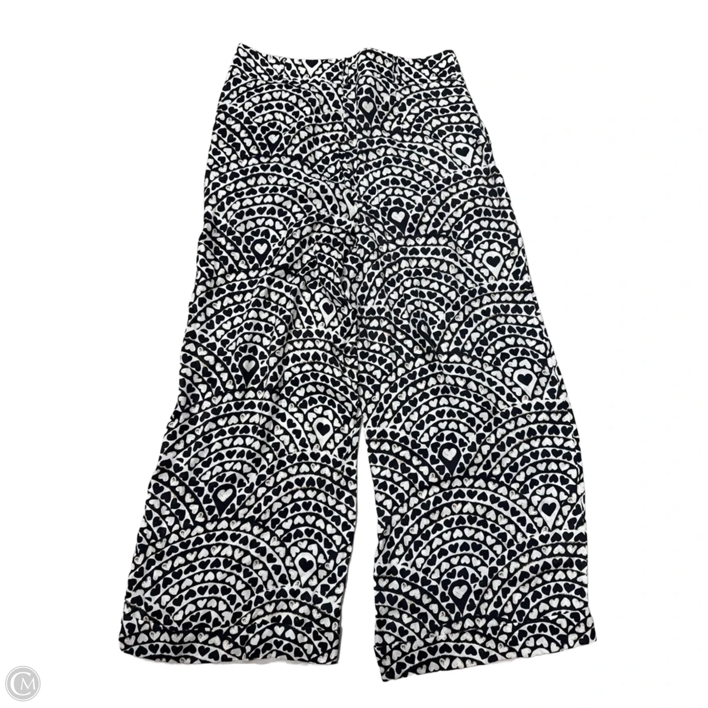 Pants Wide Leg By Farm Rio In Black & White, Size: Xl