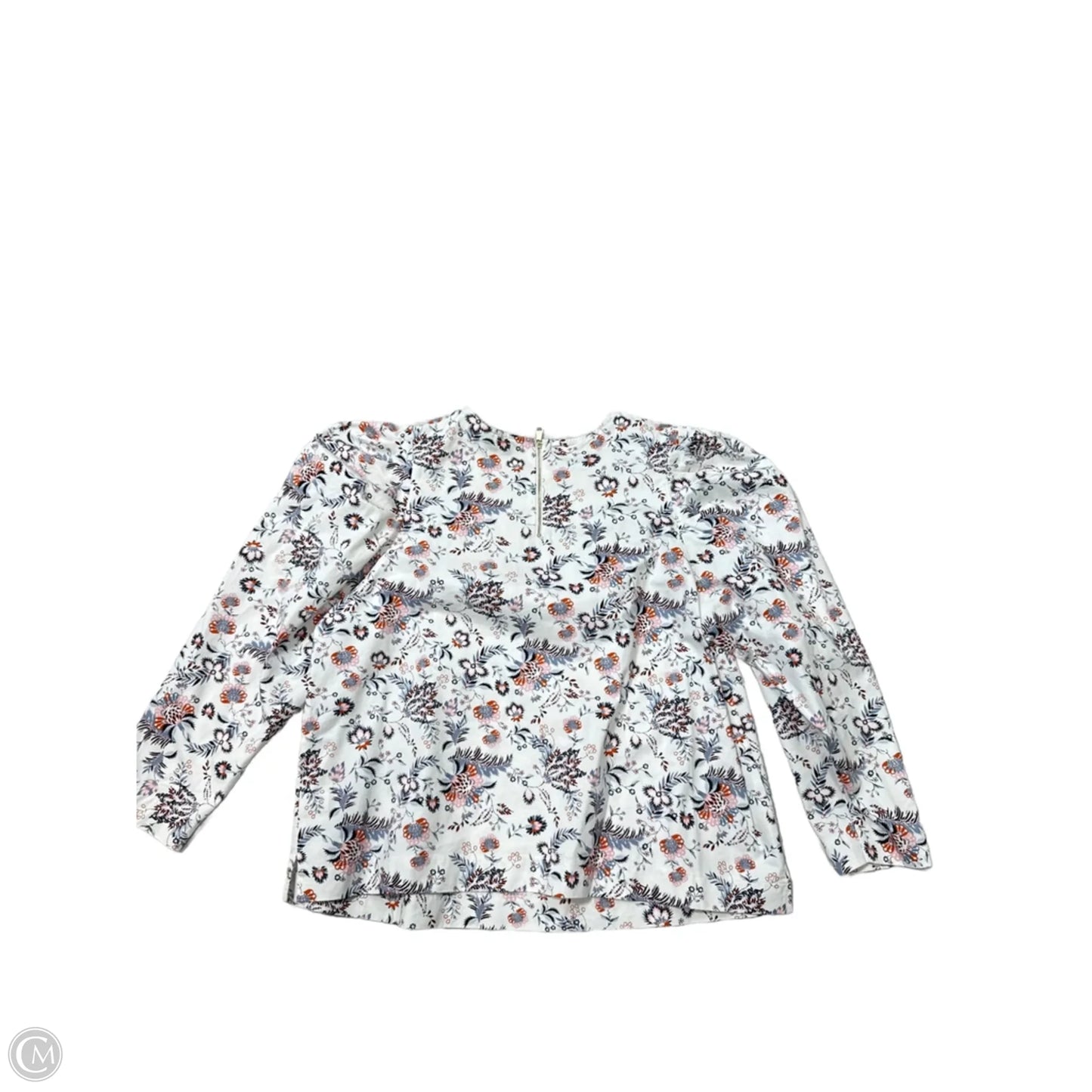 Top Long Sleeve By Ted Baker In White, Size: L