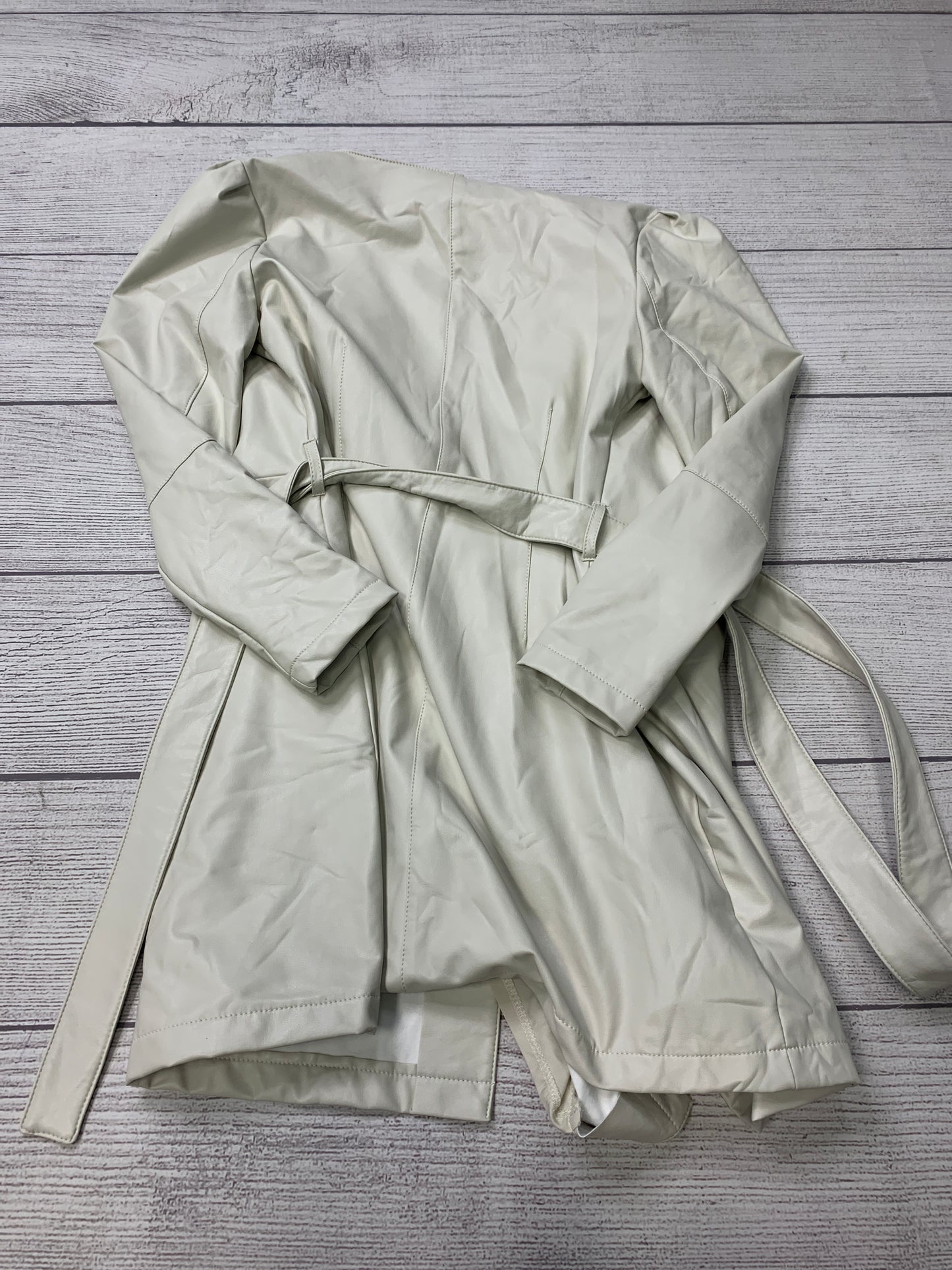 Cream Coat Trenchcoat by 7 For All Mankind, Size S