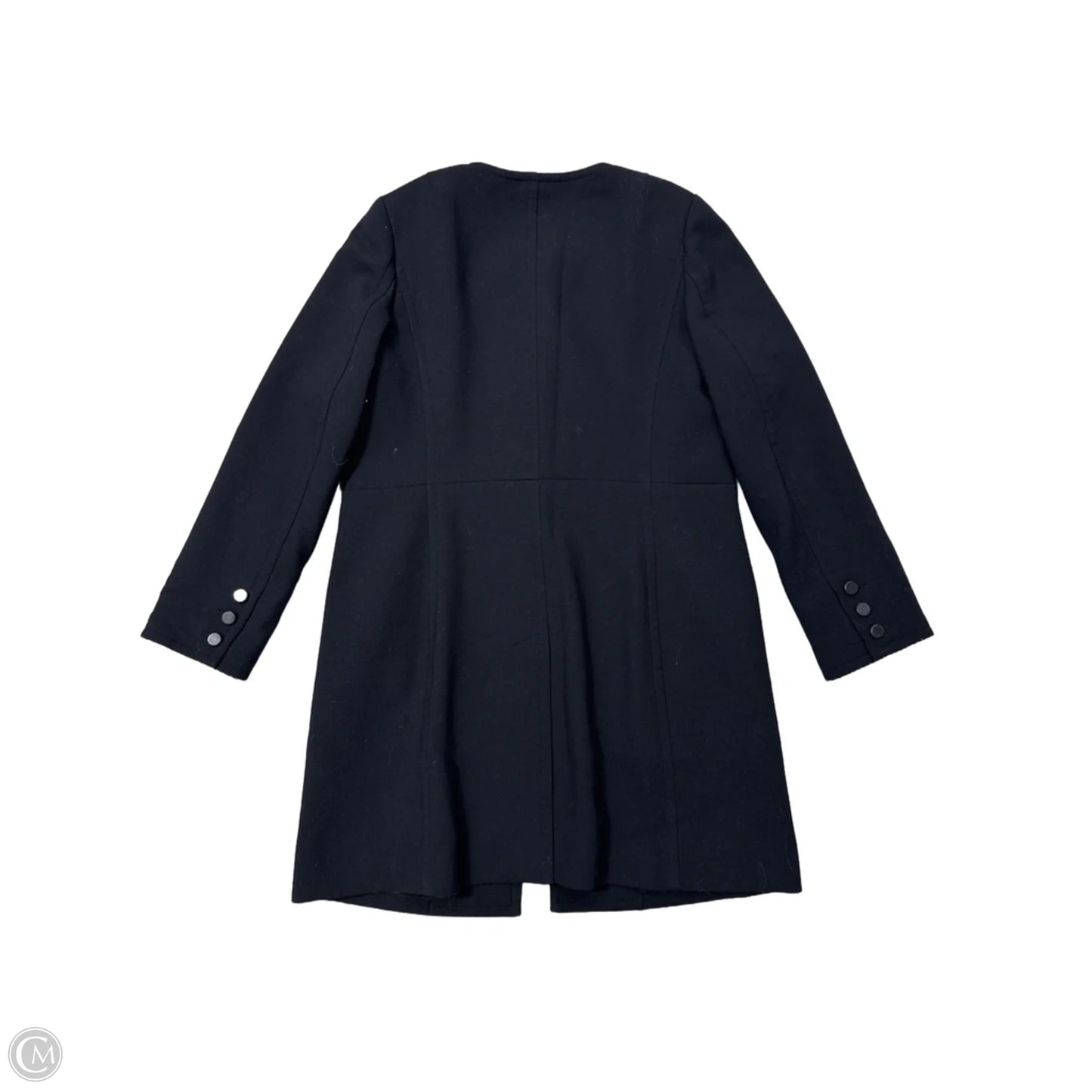 Coat Peacoat By Talbots In Black, Size: L