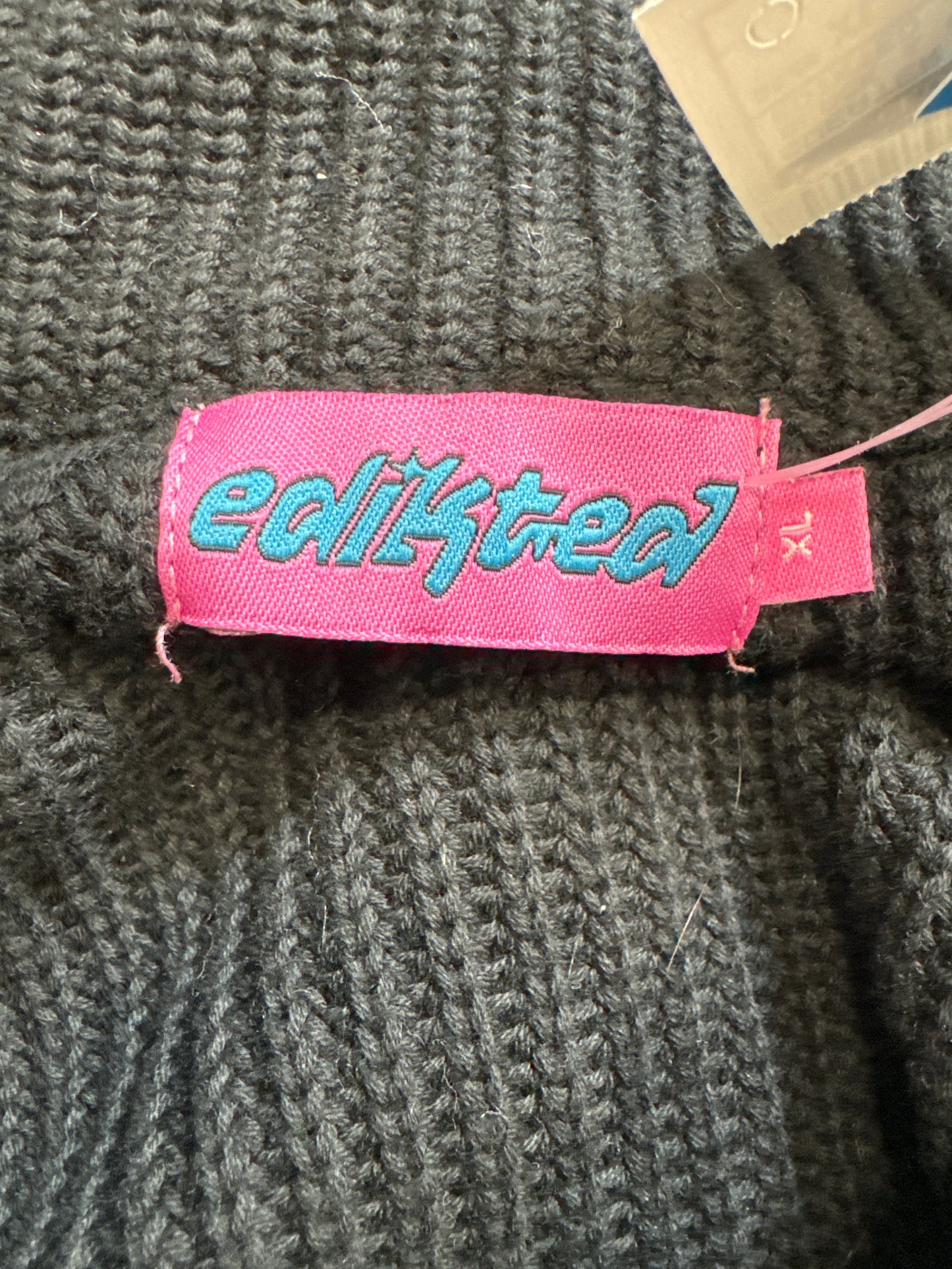 Sweater By Edikted In Black & White, Size: Xl