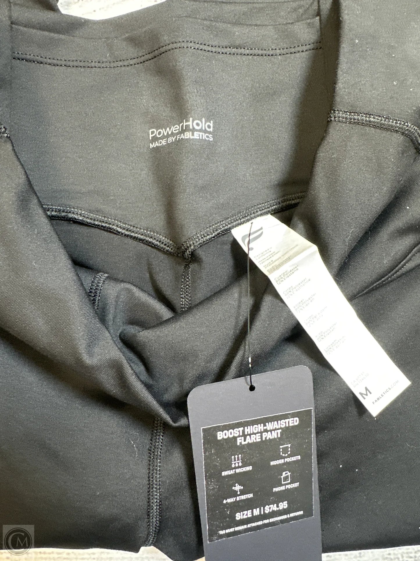 Athletic Leggings By Fabletics In Black, Size: M