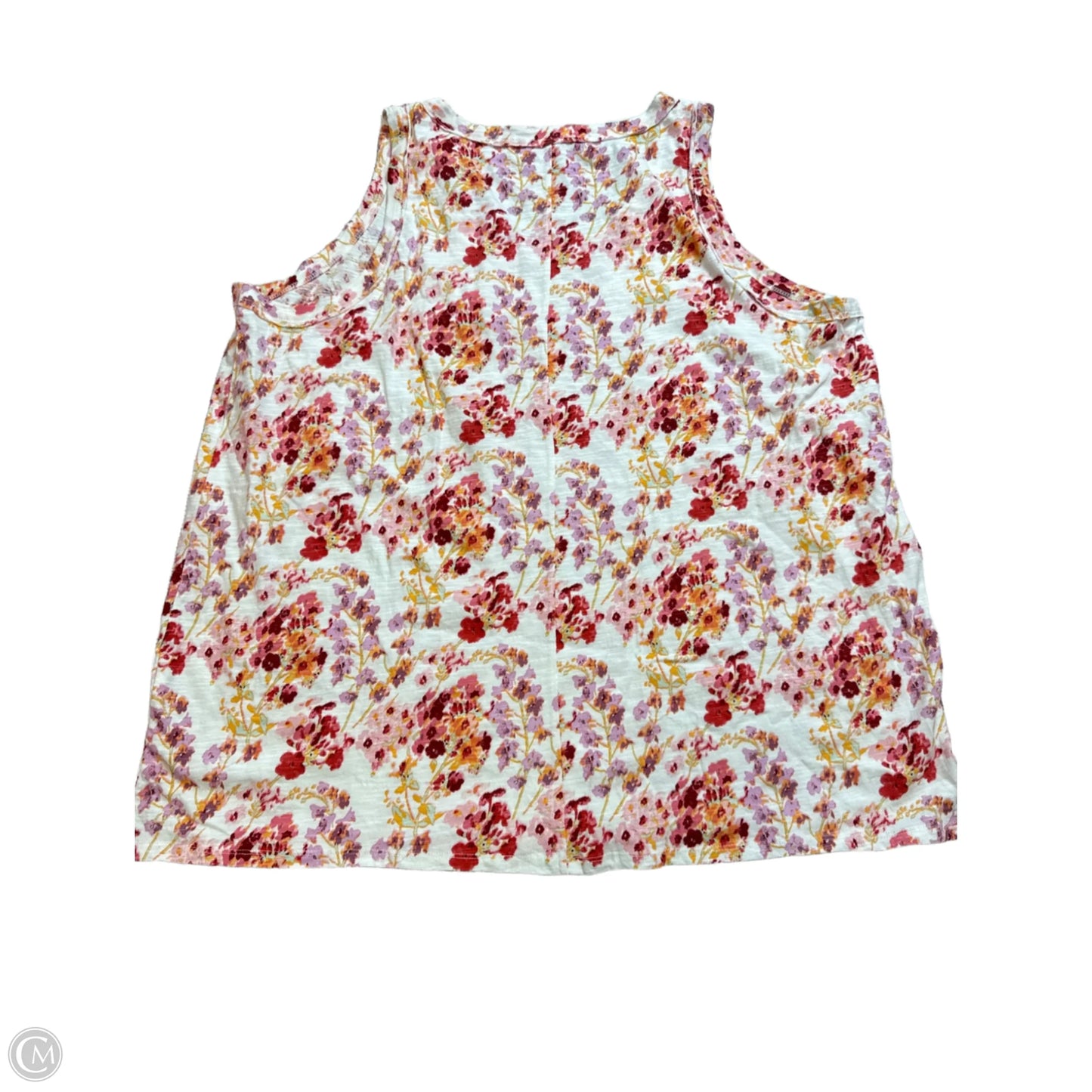 Top Sleeveless By Wonderly In Floral Print, Size: Xxl