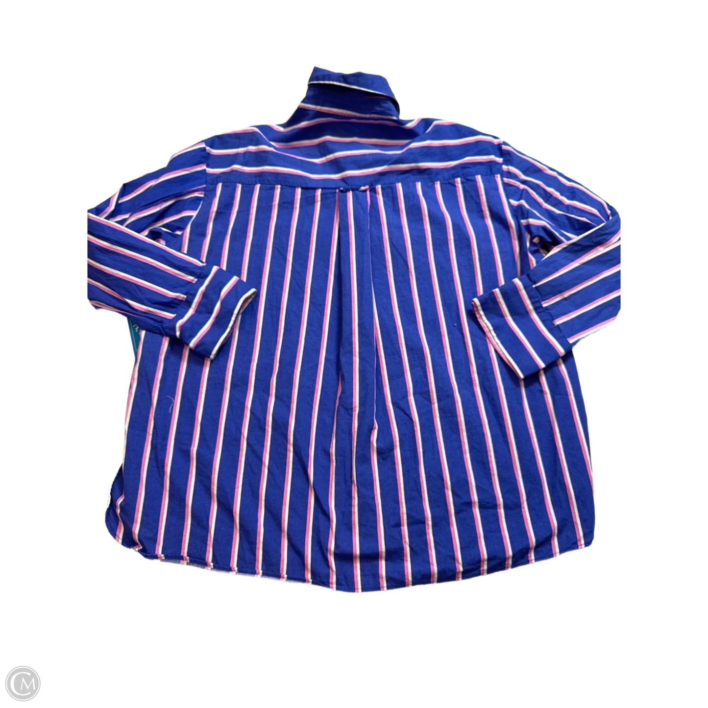 Top Long Sleeve By Zara In Purple & White, Size: Xs