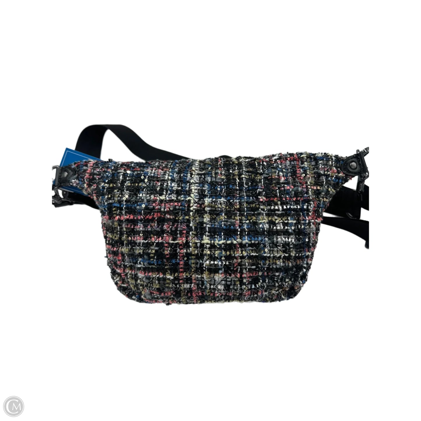 MZ Wallace Designer Multi Tweed Micro Crossbody Sling Bag