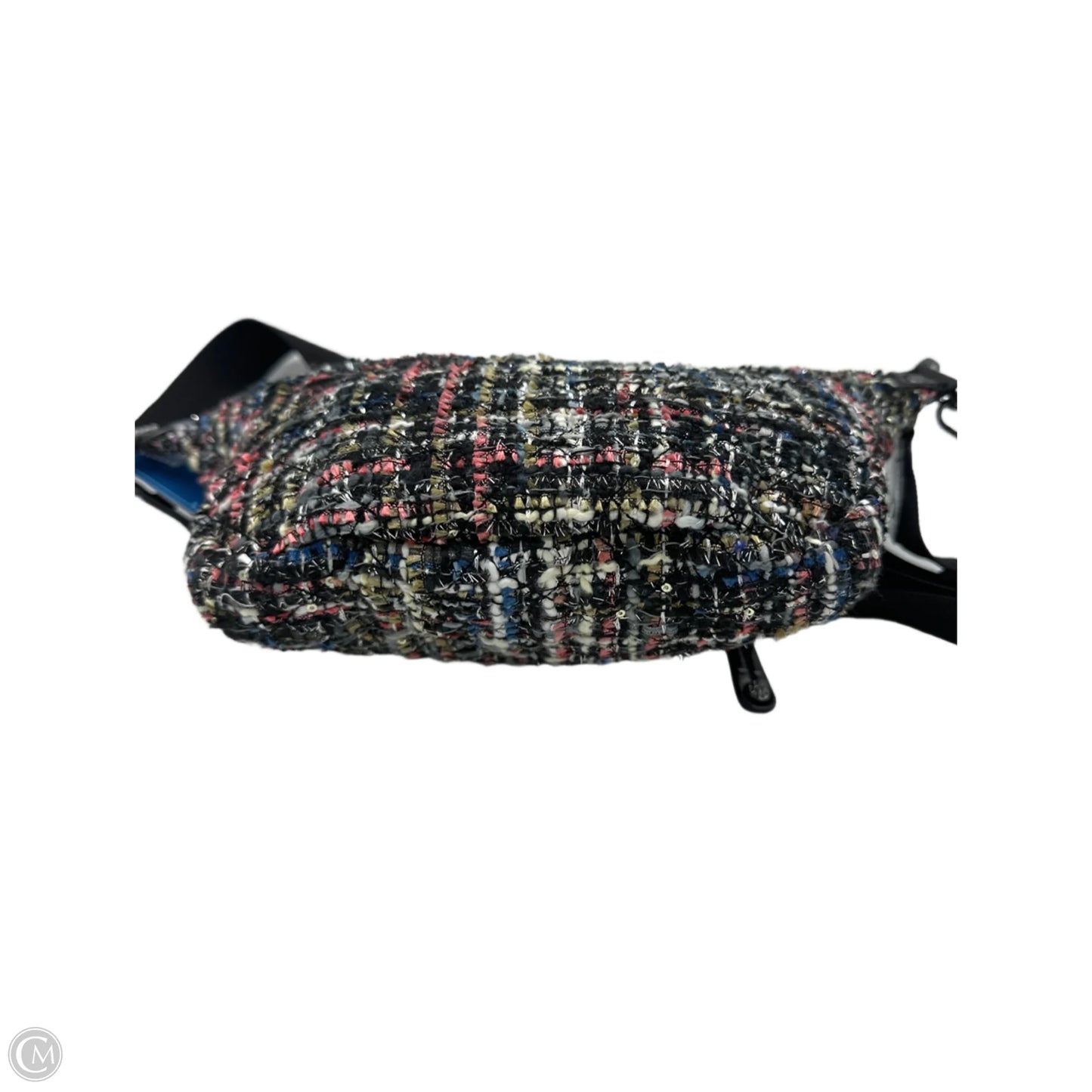 MZ Wallace Designer Multi Tweed Micro Crossbody Sling Bag