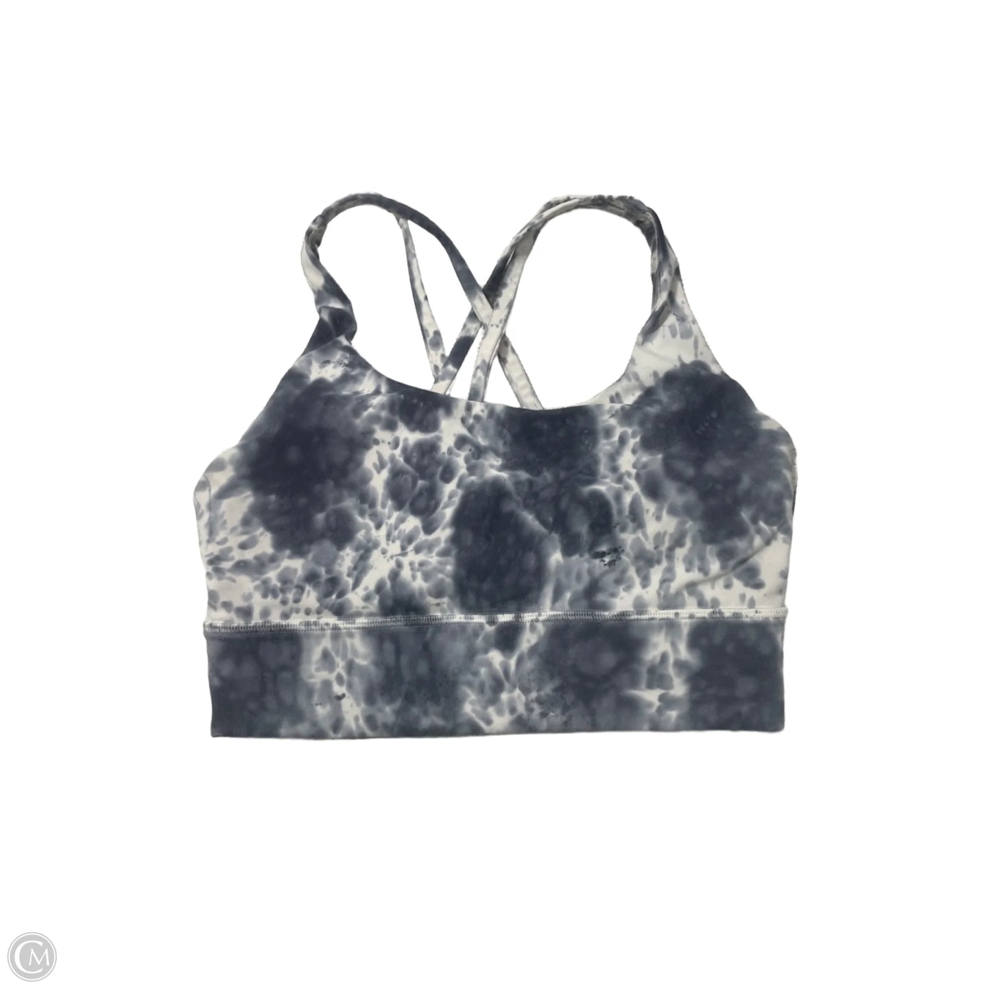 Athletic Bra By Lululemon In Grey & White, Size: S