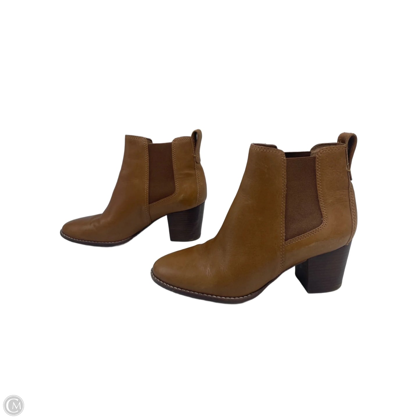 Boots Ankle Heels By Madewell In Tan, Size: 7.5