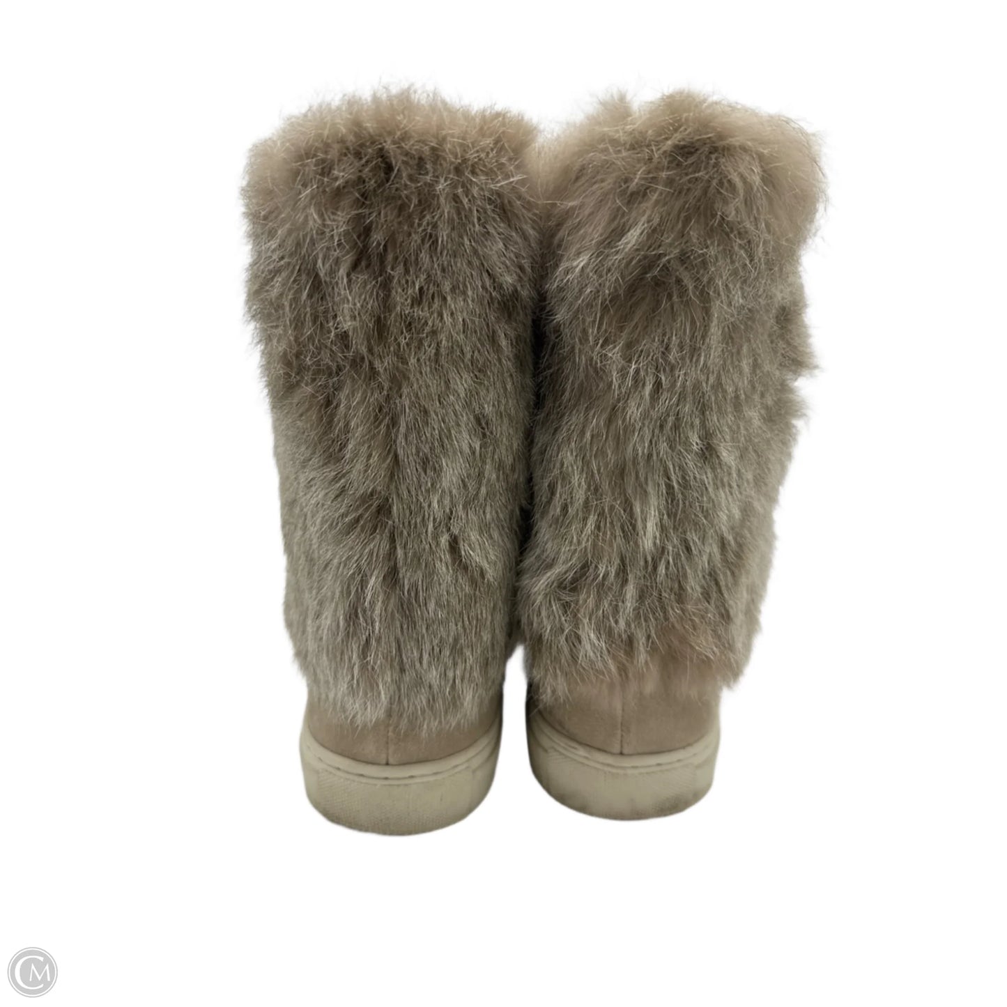 Boots Designer By Tory Burch In Taupe, Size: 8