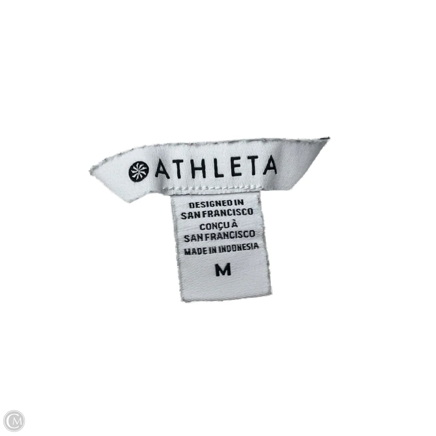 Athletic Top Short Sleeve By Athleta In Grey, Size: M