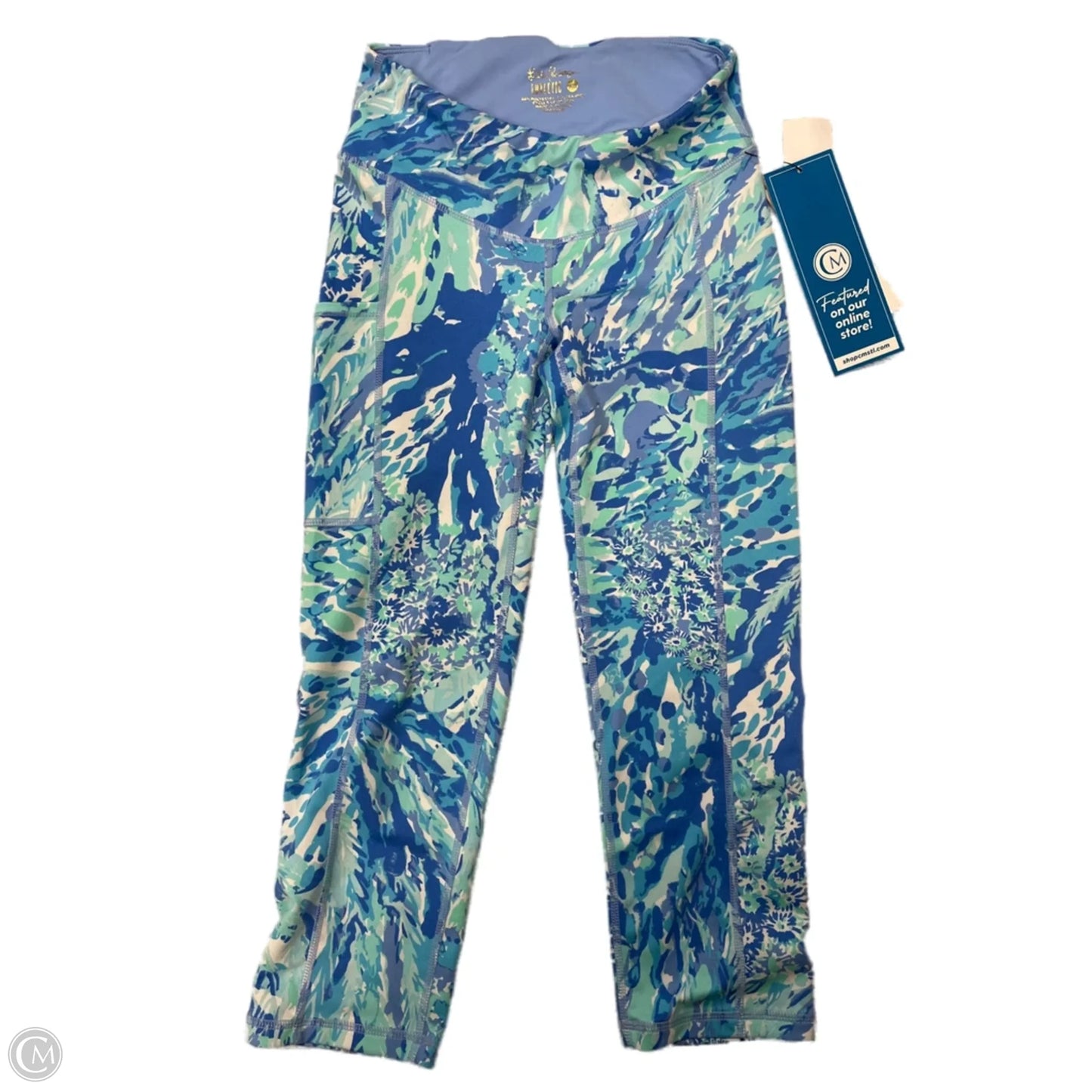Capris Designer By Lilly Pulitzer In Blue, Size: Xs