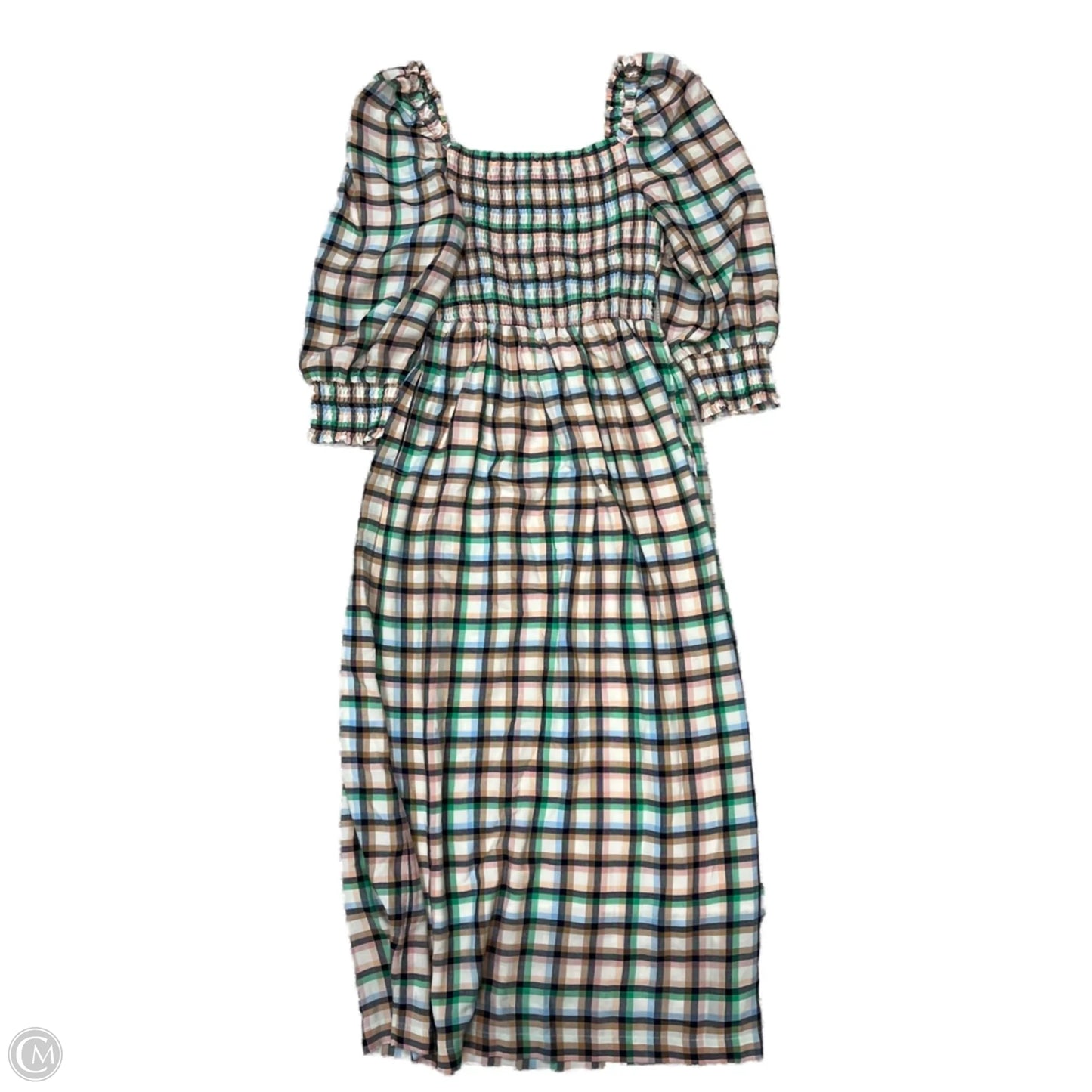 Dress Casual Maxi By Maeve In Plaid Pattern, Size: S