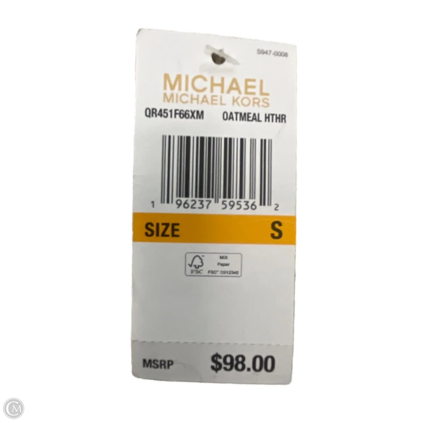 Sweatshirt Designer By Michael Kors In Tan, Size: S