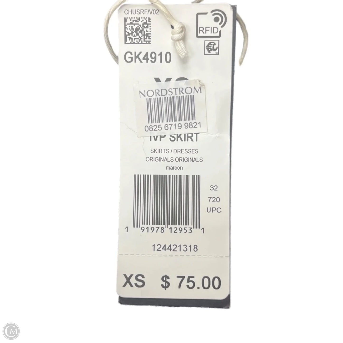 Athletic Skirt By Adidas In Maroon, Size: Xs