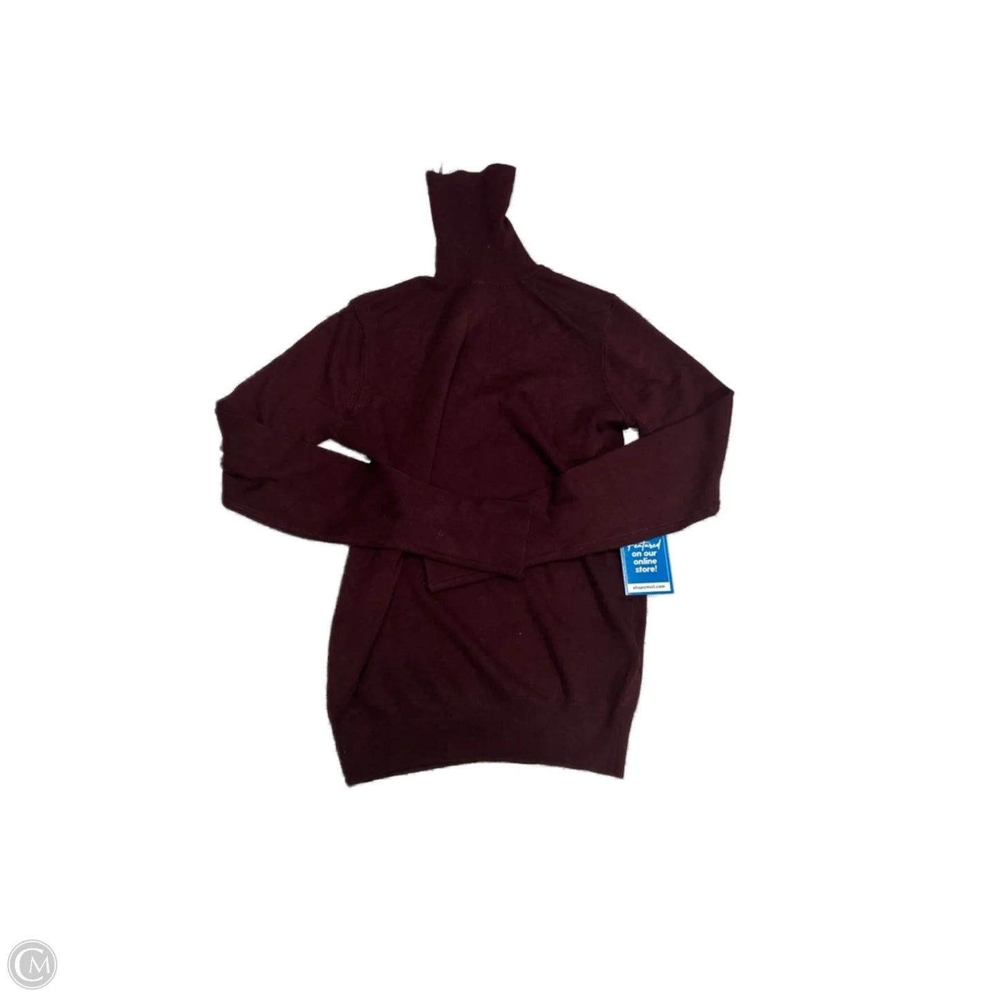 Top Long Sleeve By Zara In Maroon, Size: S