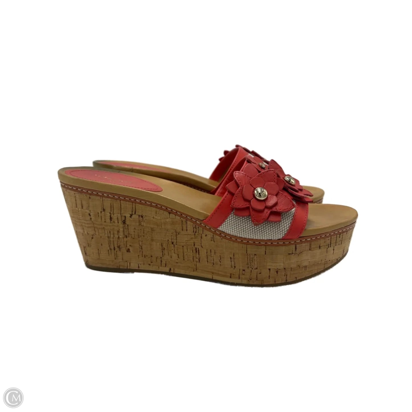 Shoes Designer By Coach In Coral, Size: 9