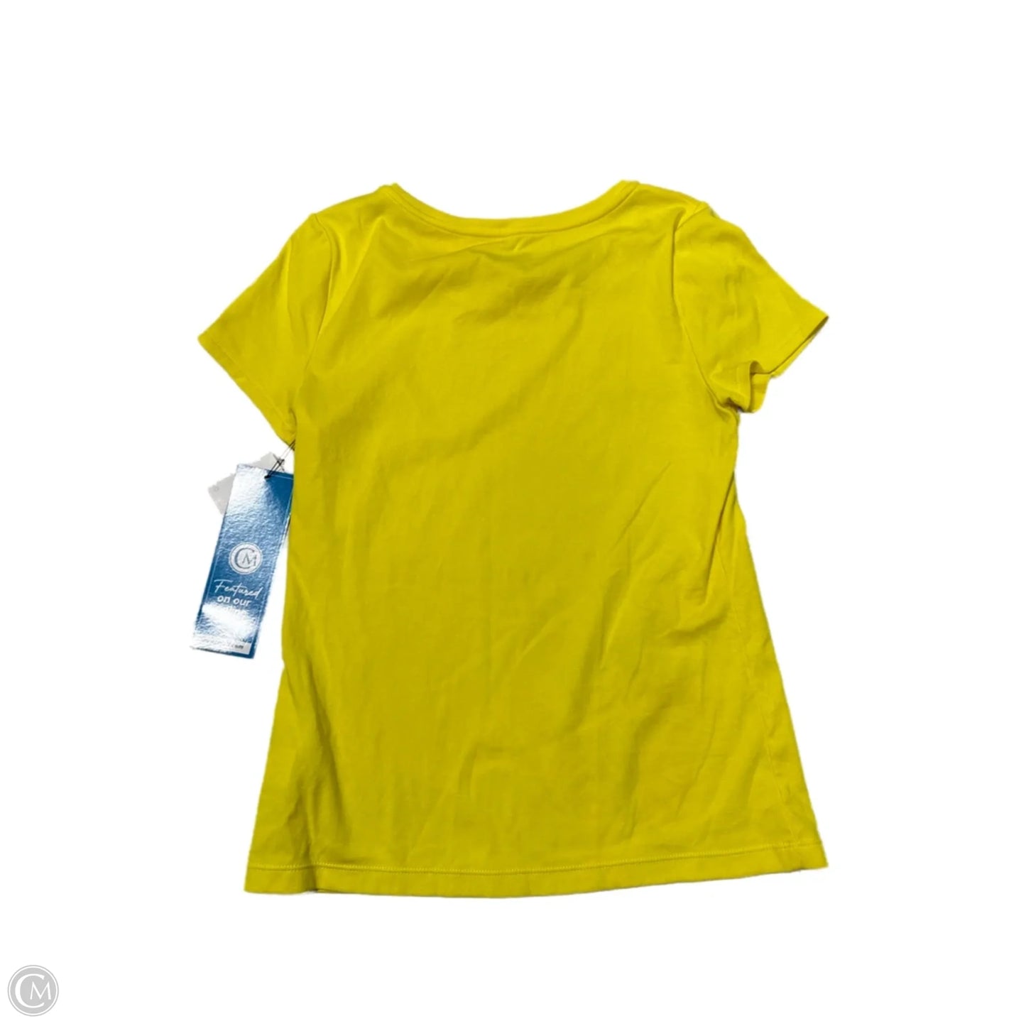 Top Short Sleeve Designer By Lilly Pulitzer In Yellow, Size: M