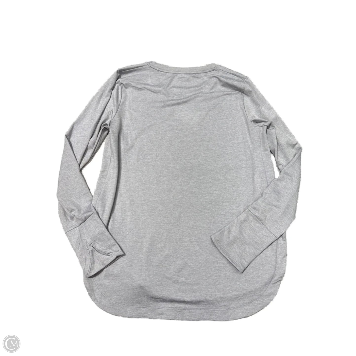 Athletic Top Long Sleeve Crewneck By Athleta In Grey, Size: L