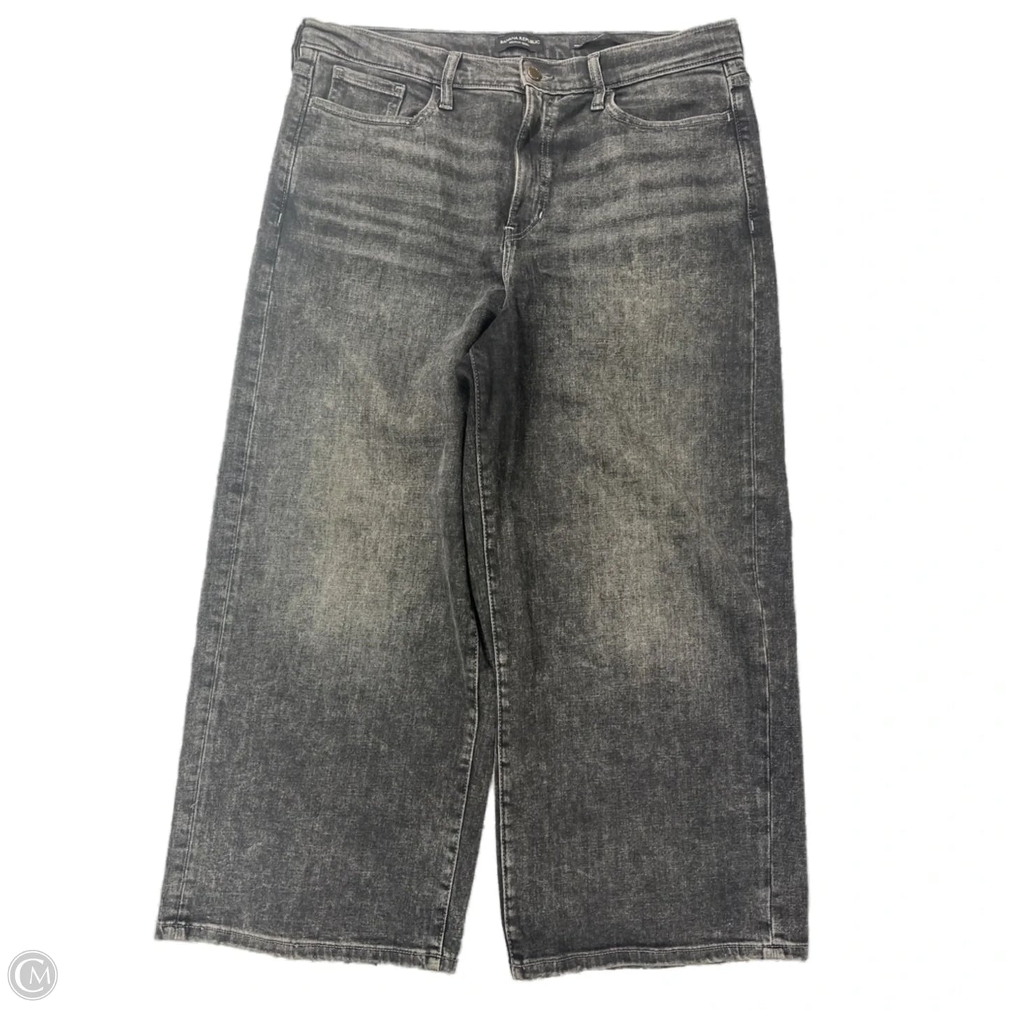 Jeans Wide Leg By Banana Republic In Black, Size: 12