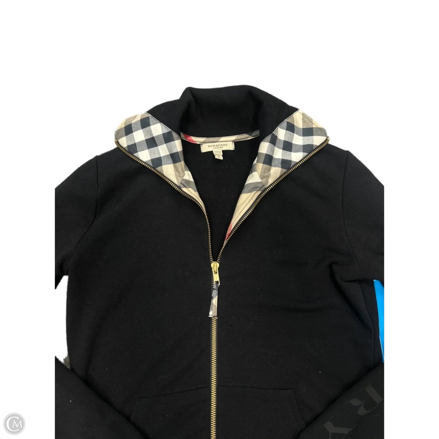 Burberry Jacket / Sweatshirt Luxury Designer In Black, Size: M