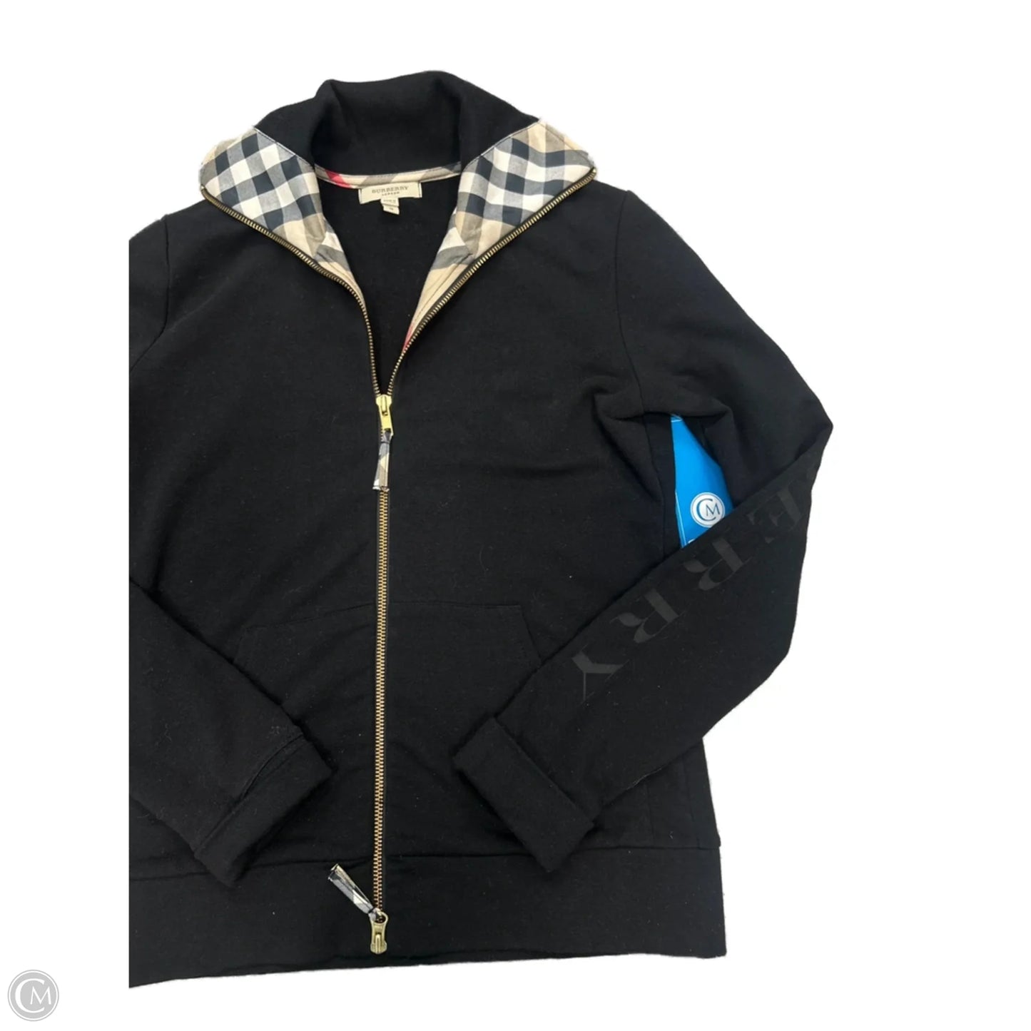 Burberry Jacket / Sweatshirt Luxury Designer In Black, Size: M