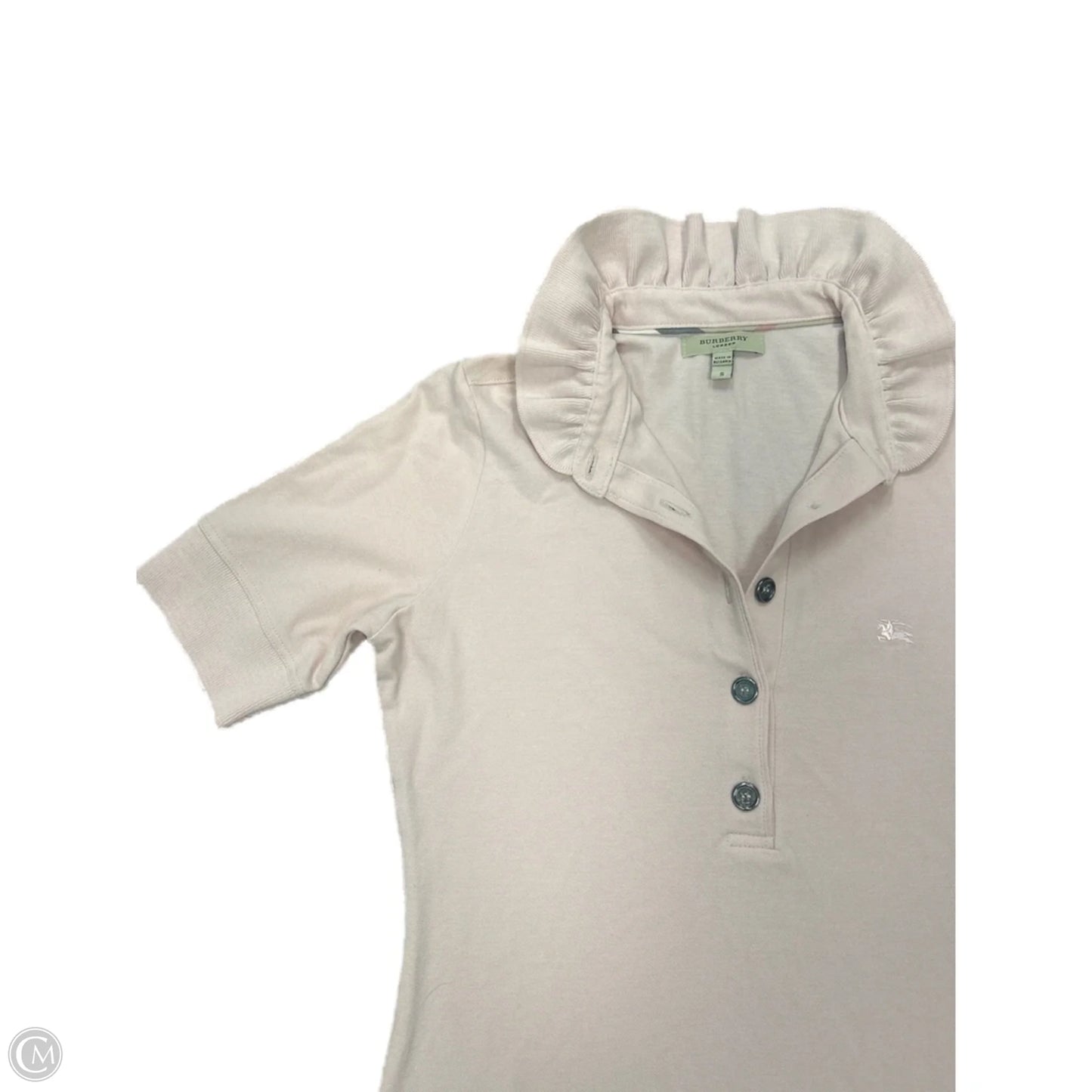 Burberry Top Short Luxury Designer By In Pink, Size: S