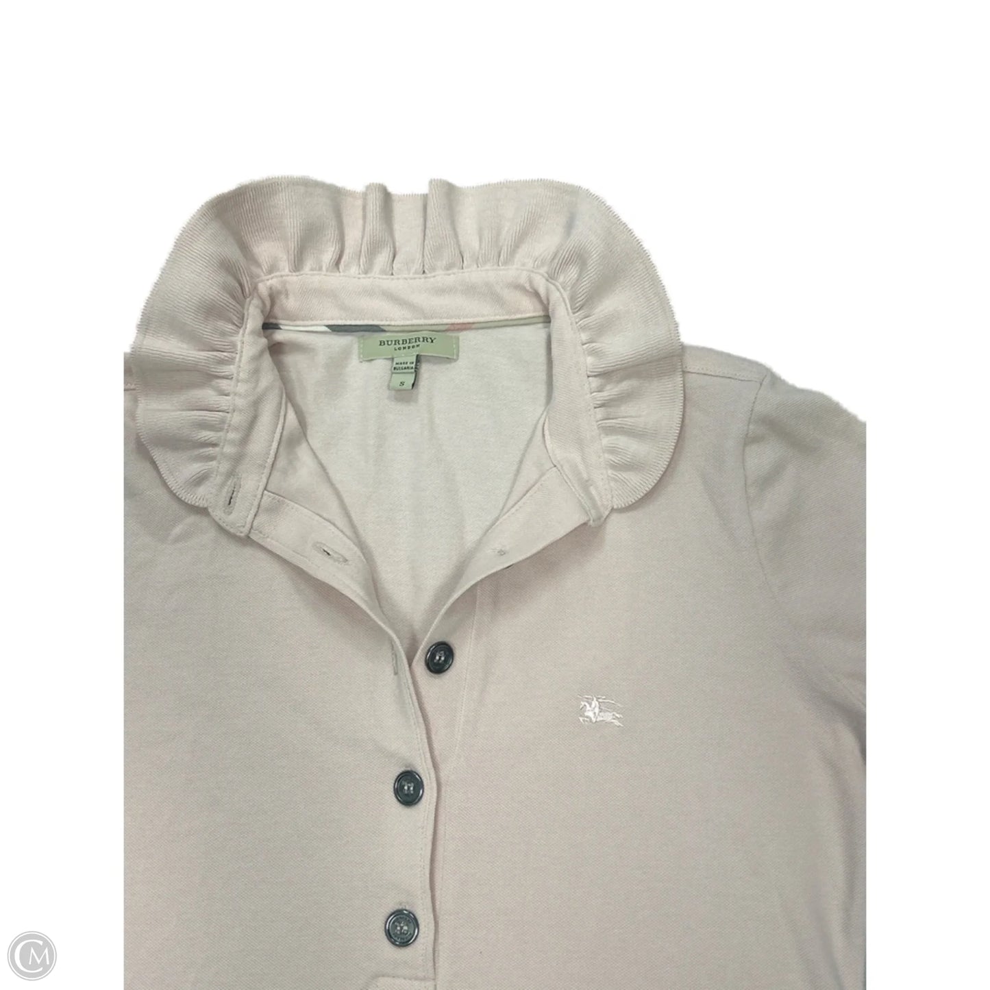 Burberry Top Short Luxury Designer By In Pink, Size: S
