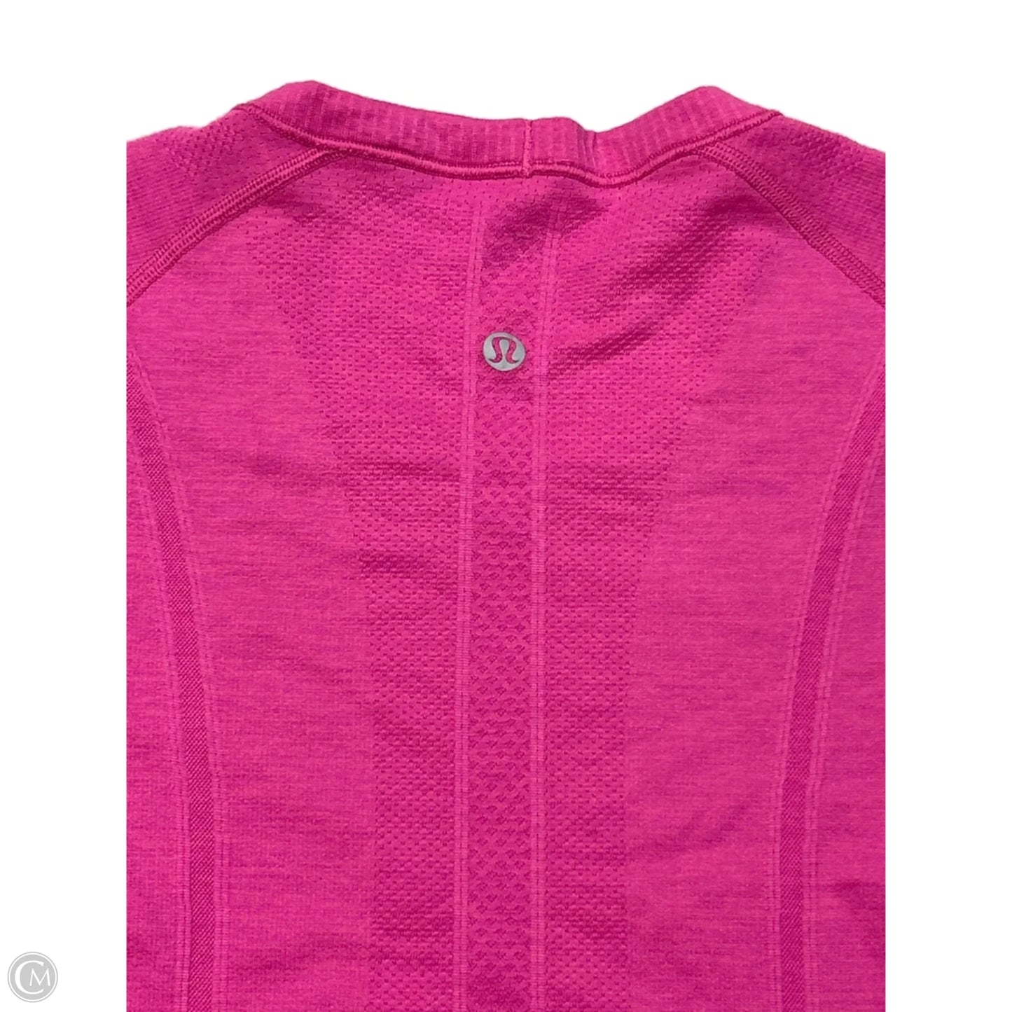 Athletic Top Short Sleeve By Lululemon In Pink, Size: M