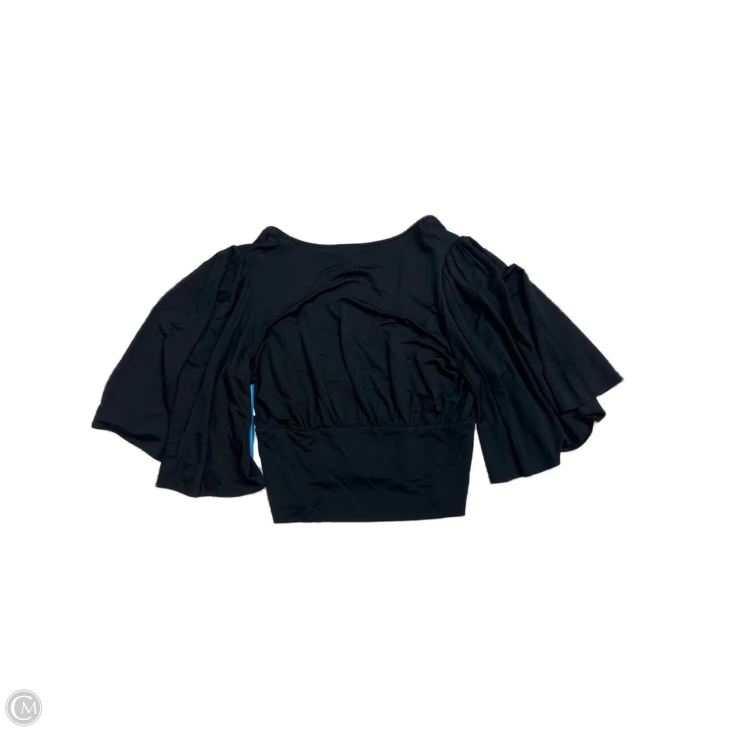 Top Short Sleeve By Anthropologie In Black, Size: M