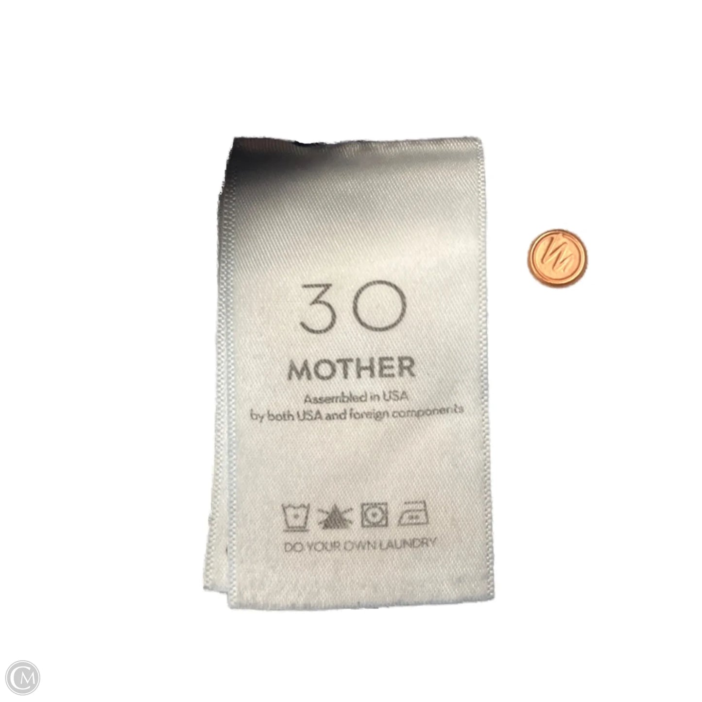 Jeans Straight By Mother In Blue, Size: 10