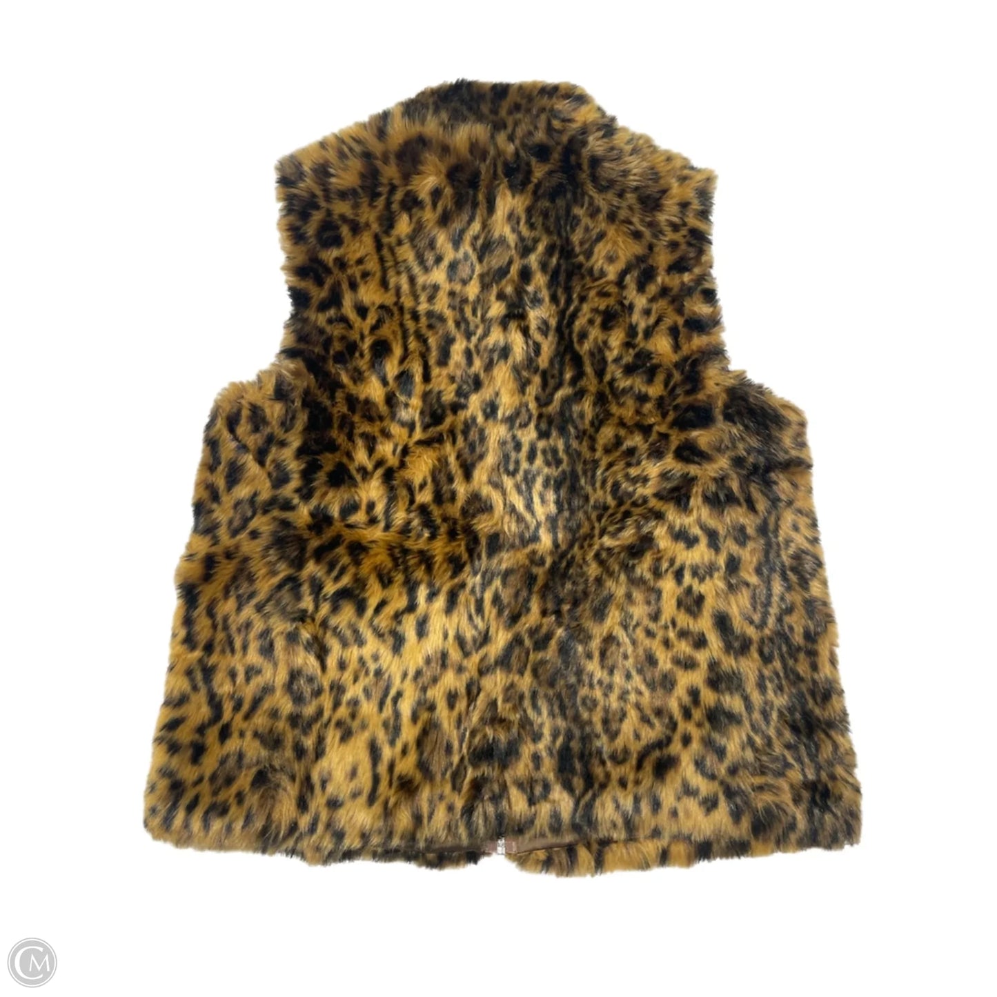 Vest Faux Fur & Sherpa By J. Crew In Animal Print, Size: M