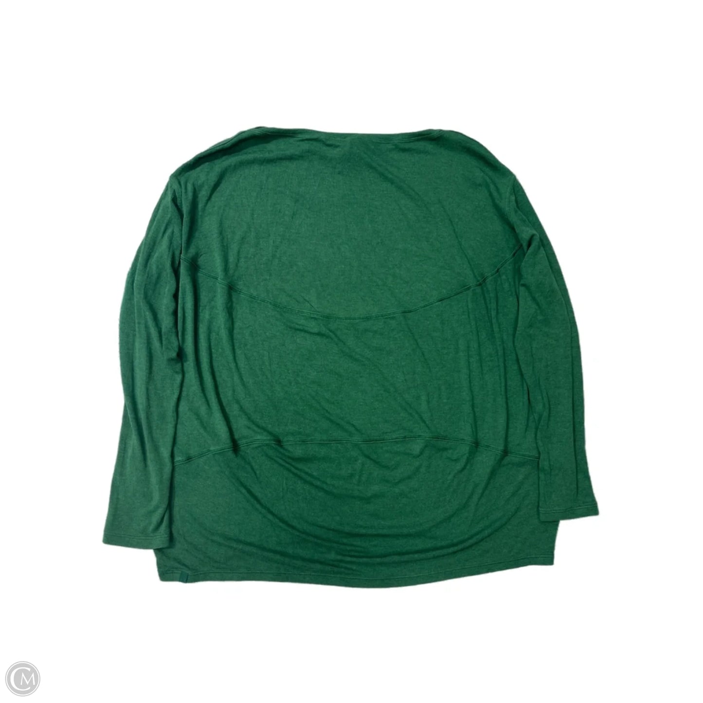 Athletic Top Long Sleeve Crewneck By Lululemon In Green, Size: S