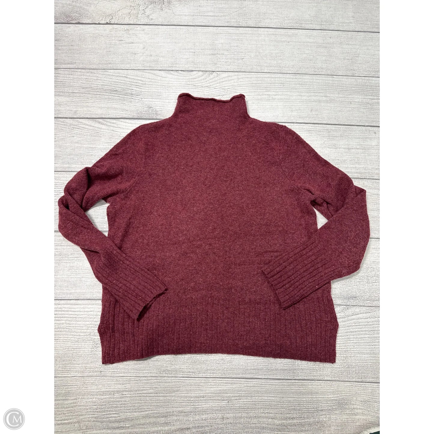 Sweater By Madewell In Maroon, Size: Xl
