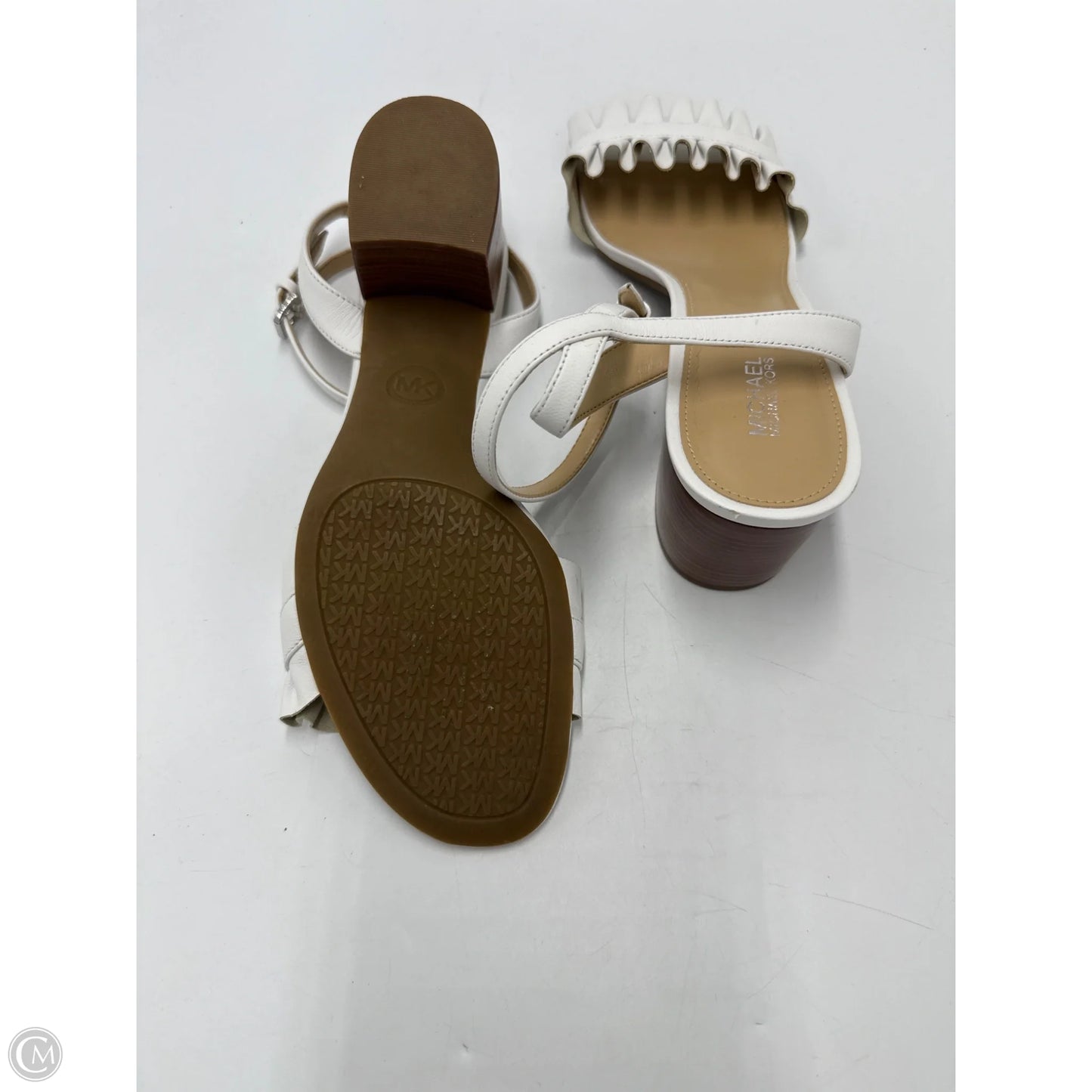 Shoes Designer By Michael Kors In White, Size: 8.5