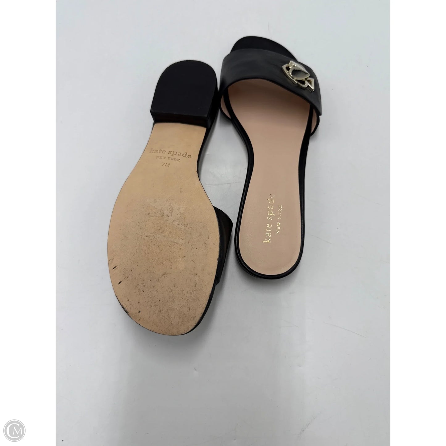 Sandals Designer By Kate Spade In Black, Size: 7