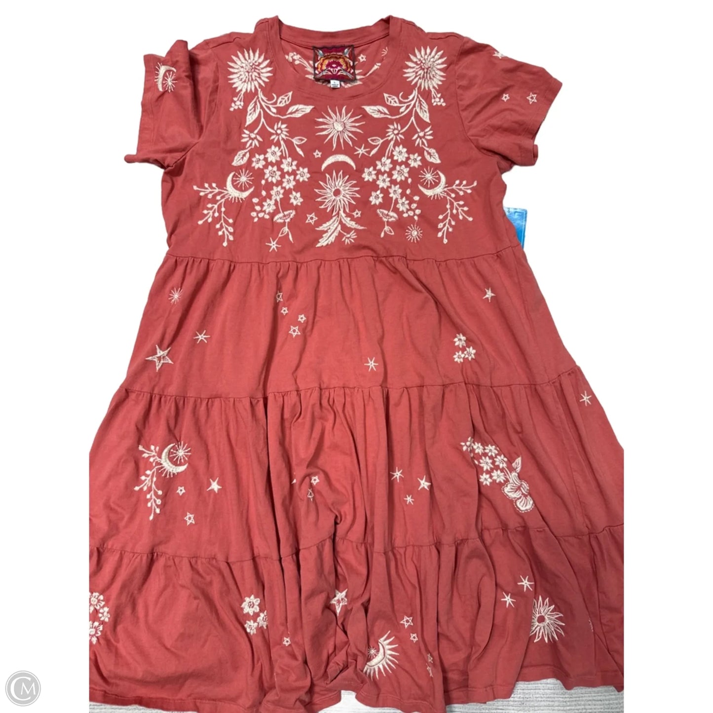 Dress Casual Short By Johnny Was In Peach, Size: L